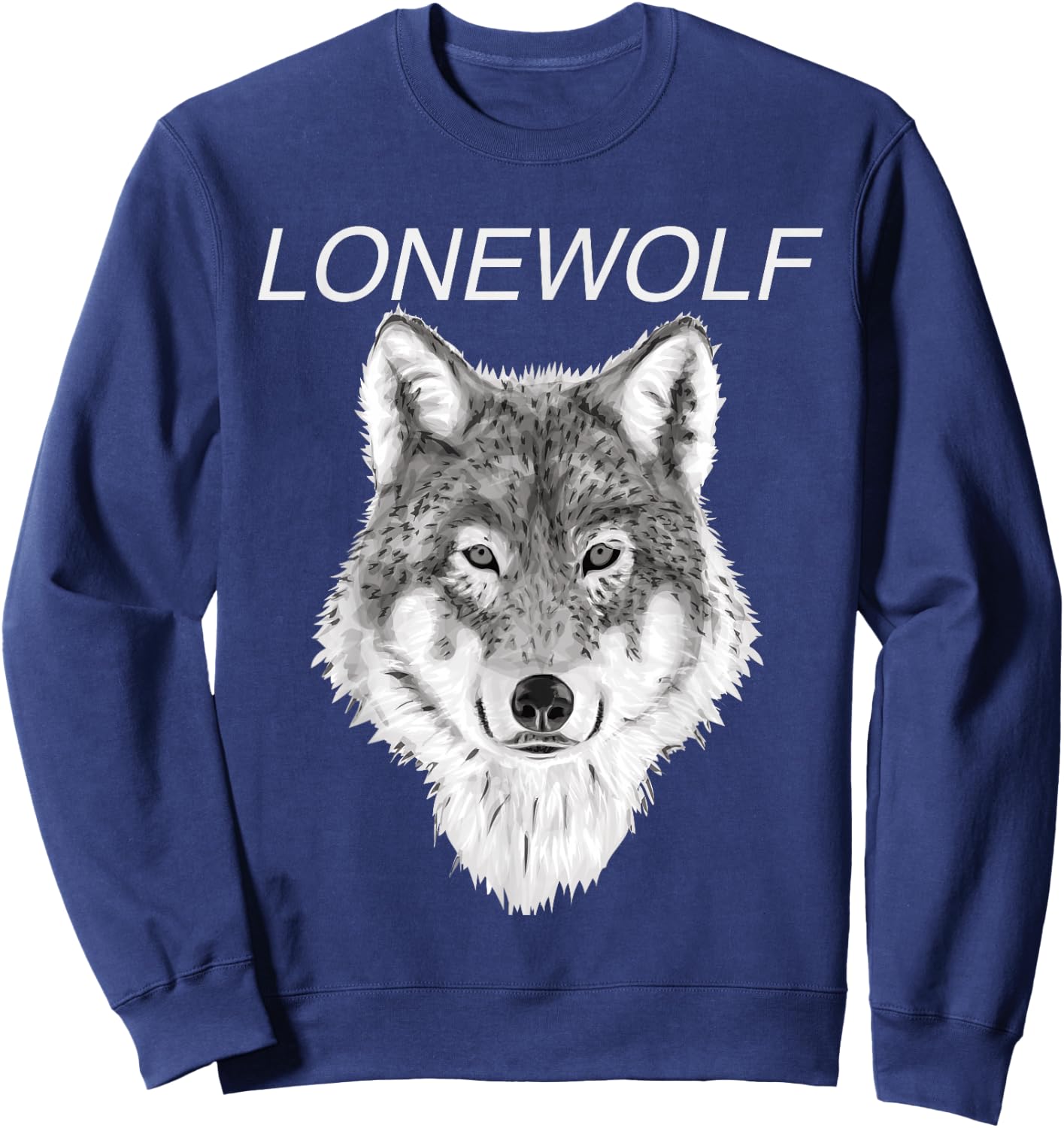 Lone Wolf T Shirt Sweatshirt - Sweatshirt | Navy