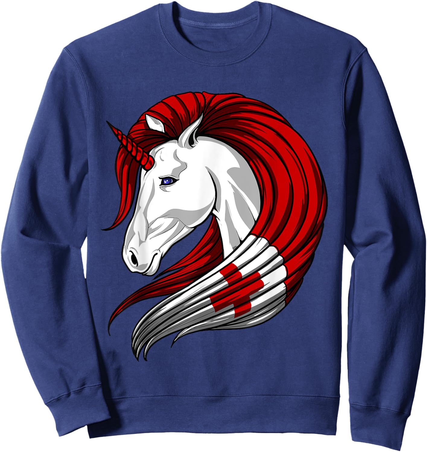 Tonga Flag Tongan Flag Unicorn Shirt Sweatshirt - Sweatshirt | Navy