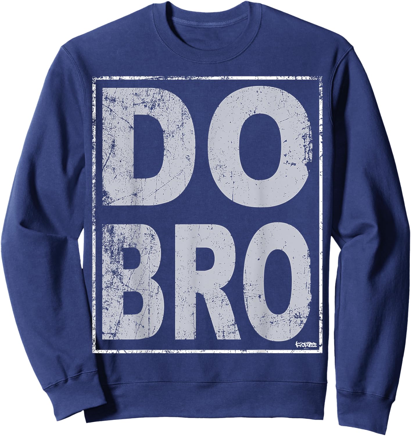 DOBRO - Do Bro - Funny bluegrass dobro players Sweatshirt - Sweatshirt | Navy