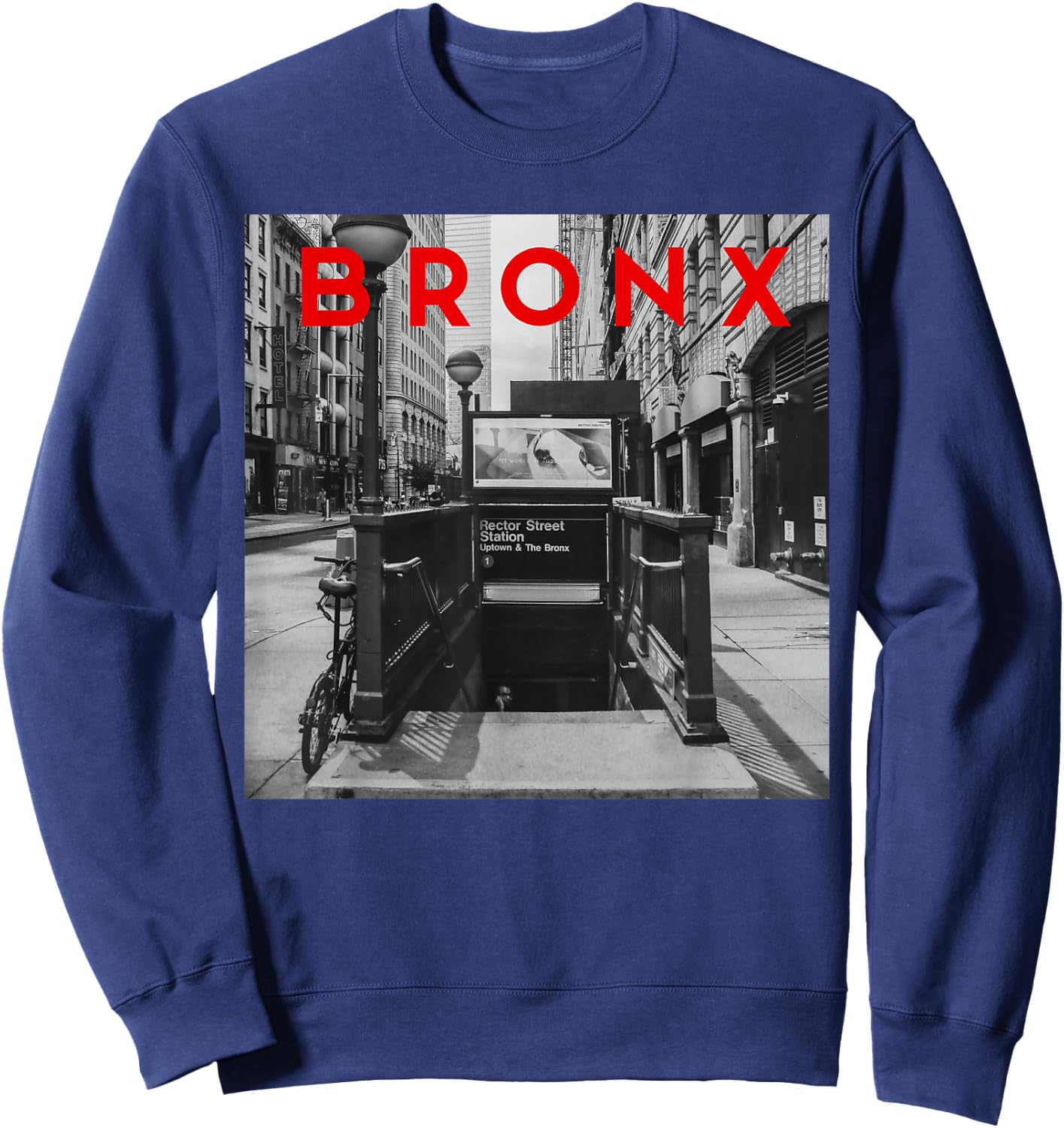 Bronx NYC T Shirt Subway City Sweatshirt - Sweatshirt | Navy