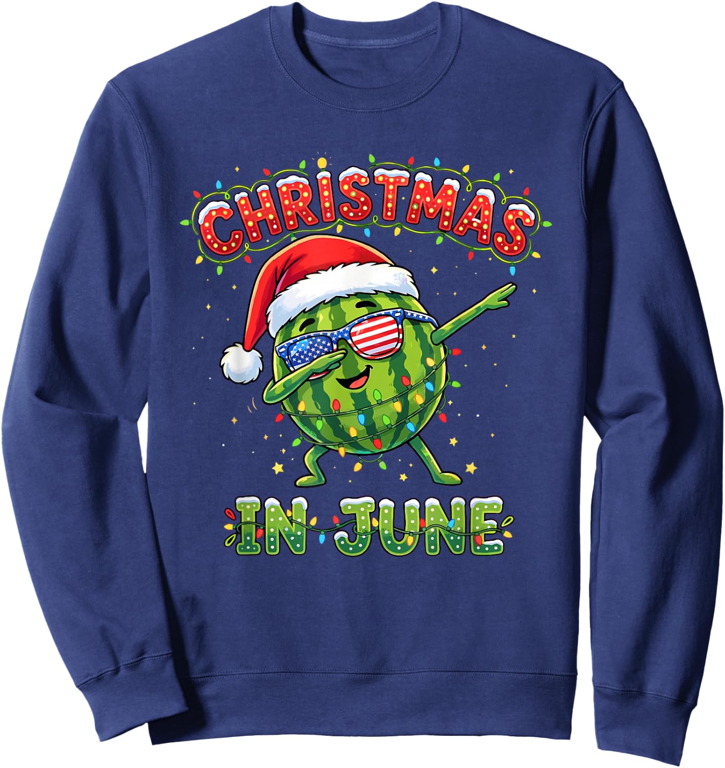 Christmas in June Summer Men Women Boys and Girls Sweatshirt - Sweatshirt | Navy