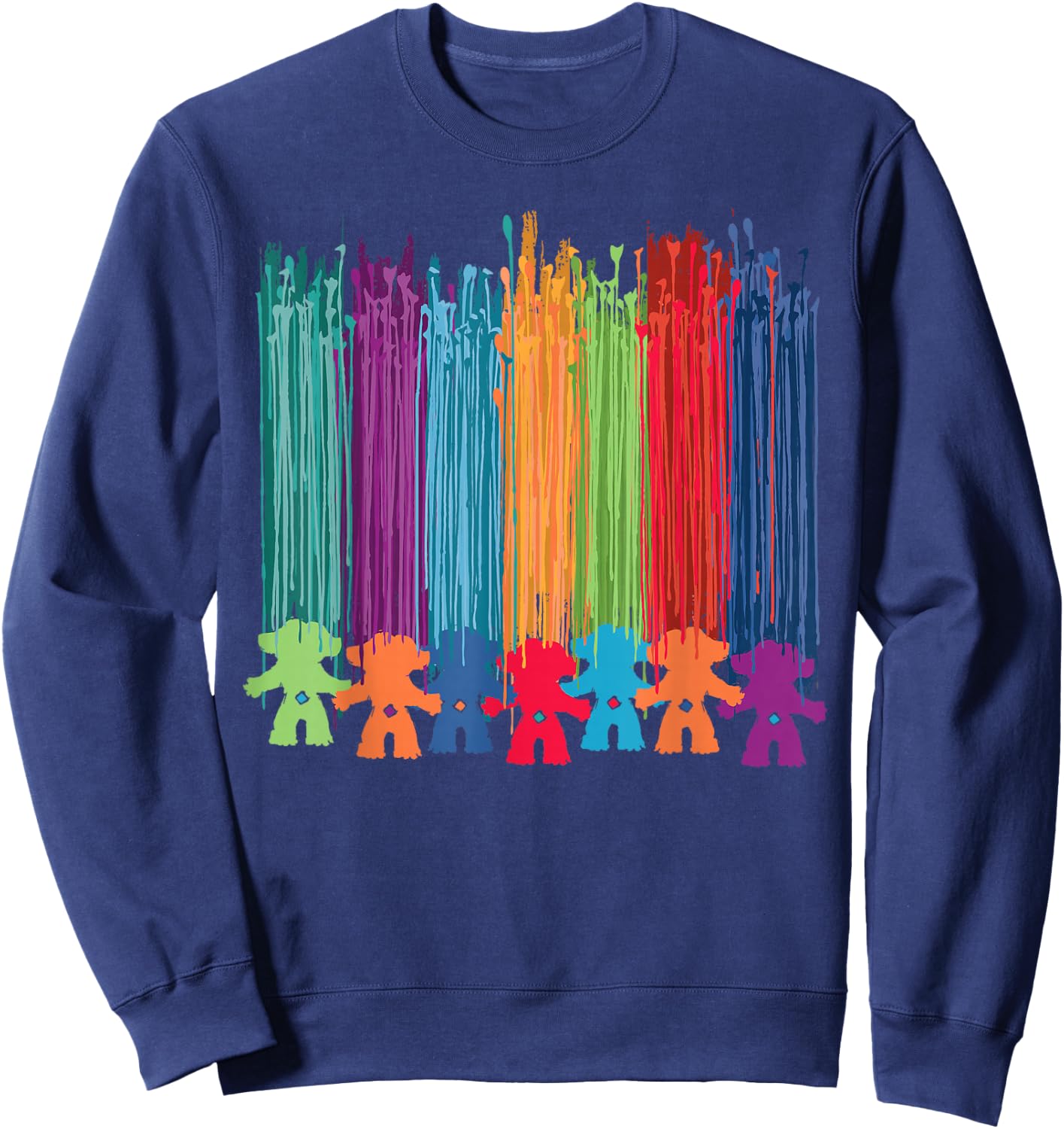 Classic Trolls: Painted Hair Trolls Sweatshirt - Sweatshirt | Navy