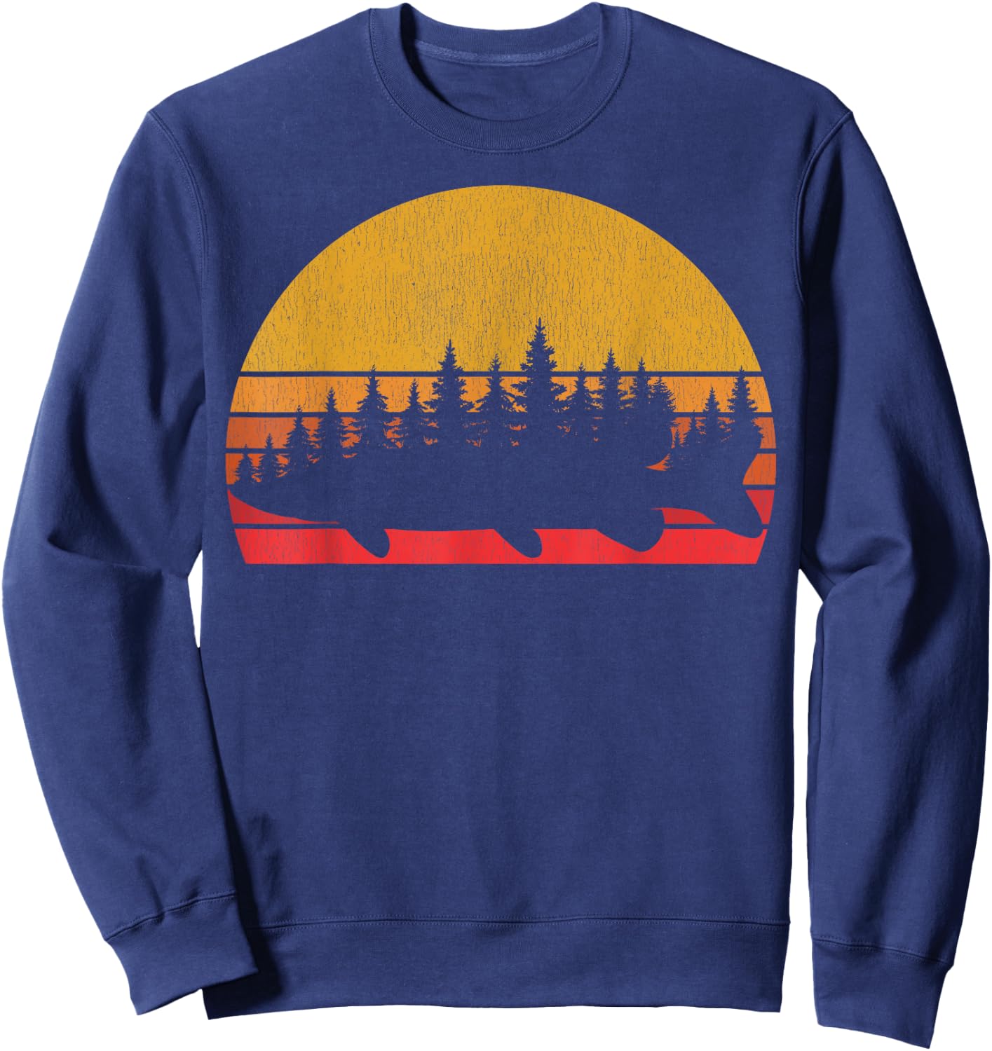 Northern Pike Fishing Fisherman Angling Sweatshirt - Sweatshirt | Navy