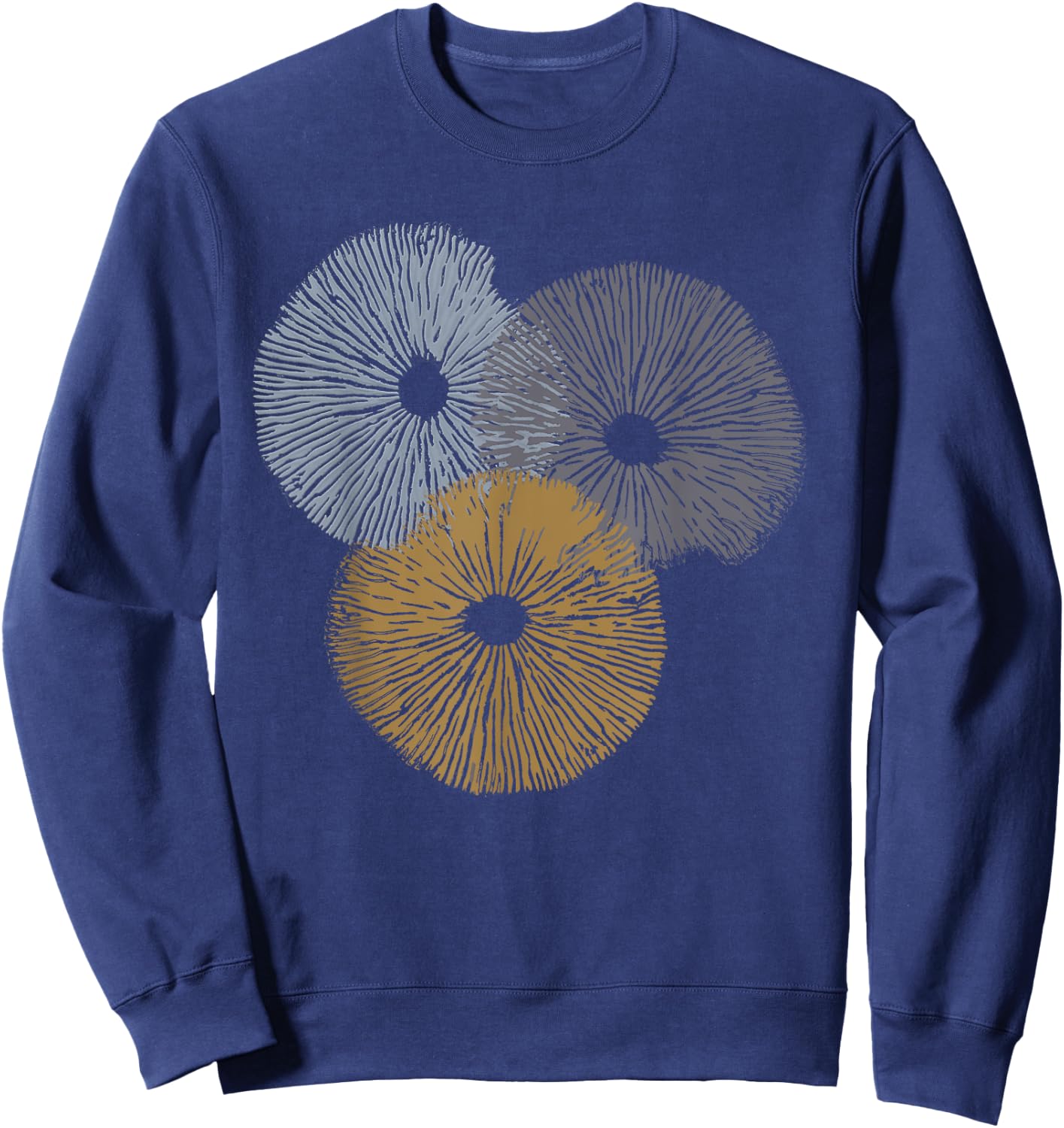Mushrooms for foragers, spore print forager shirt Sweatshirt - Sweatshirt | Navy