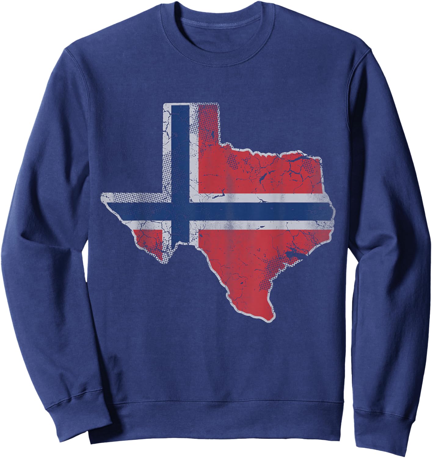 Texas Norwegian Flag Norge Norway Men Women Kids Sweatshirt - Sweatshirt | Navy