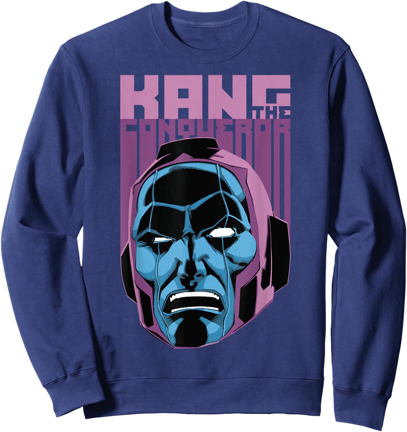Marvel Kang The Conqueror Big Face Sweatshirt - Sweatshirt | Navy