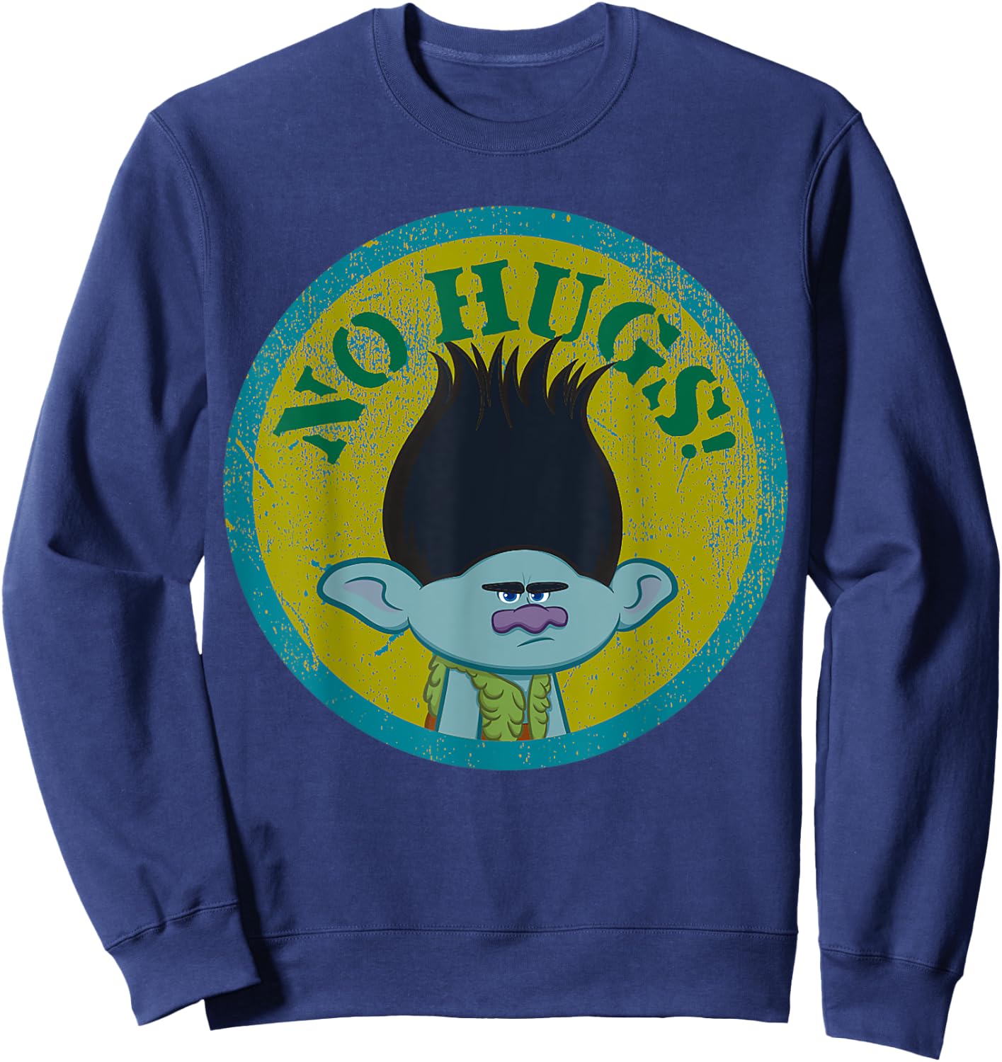 DreamWorks Trolls No Hugs! Branch Sweatshirt - Sweatshirt | Navy