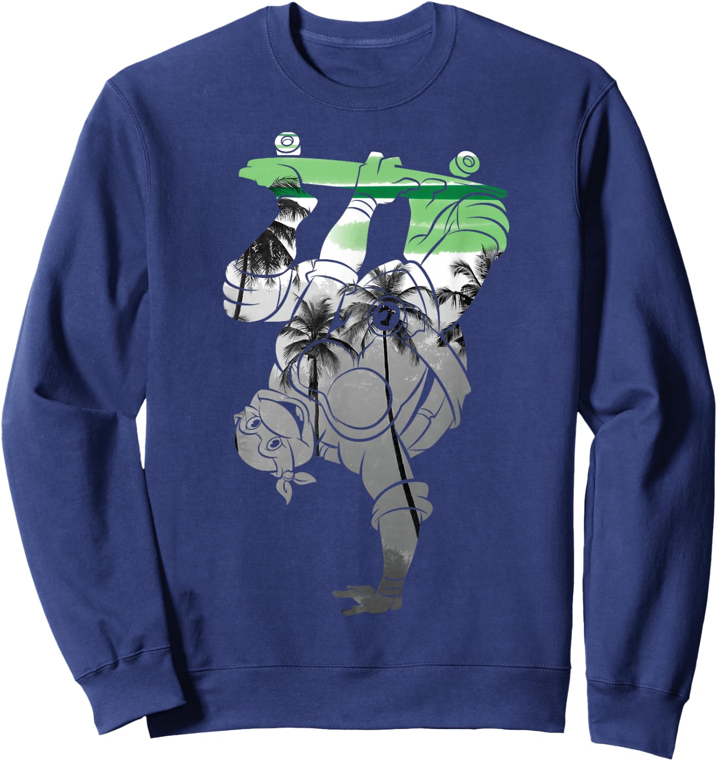 Teenage Mutant Ninja Turtles Leonardo Tropical Sweatshirt - Sweatshirt | Navy