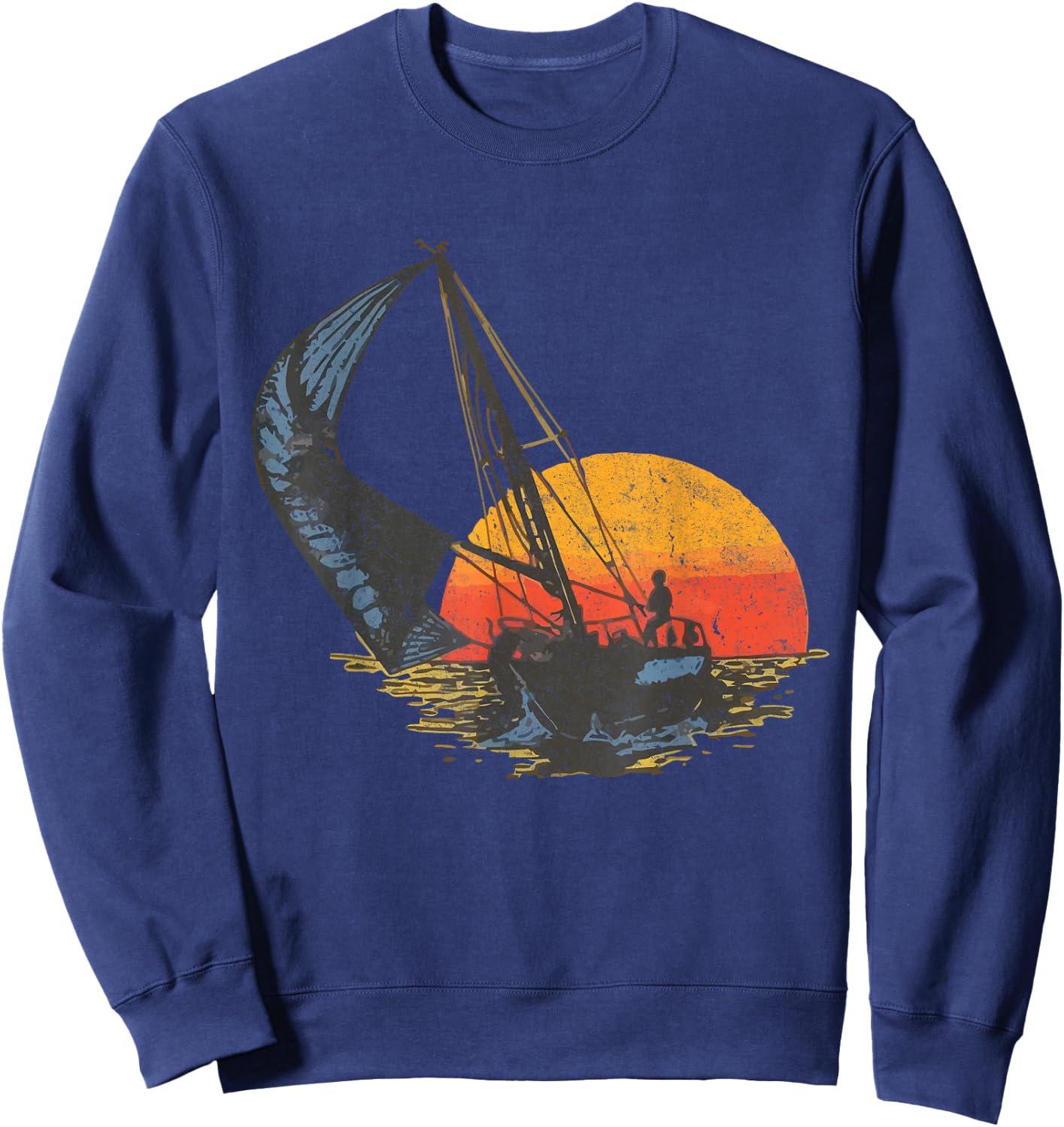 Vintage Sailing Sweatshirt - Sweatshirt | Navy