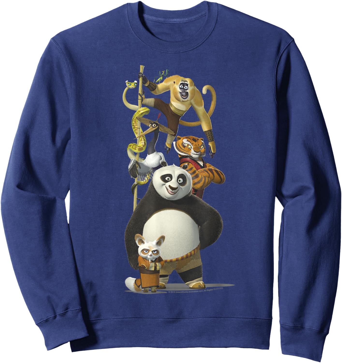 Kung Fu Panda Po and The Furious Five Portrait Sweatshirt - Sweatshirt | Navy