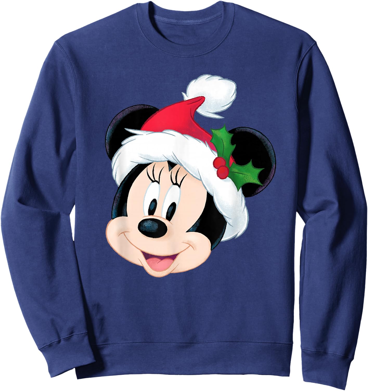 Disney Minnie Mouse in Santa Hat Holiday Sweatshirt - Sweatshirt | Navy