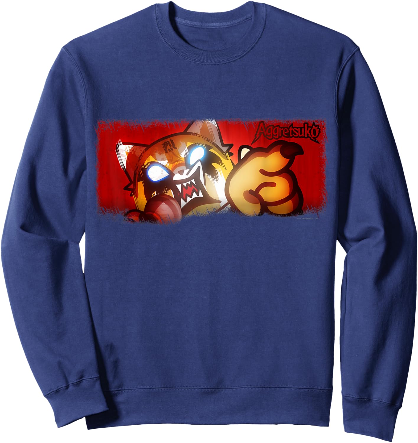Aggretsuko Ultimate Rage Shirt Sweatshirt - Sweatshirt | Navy