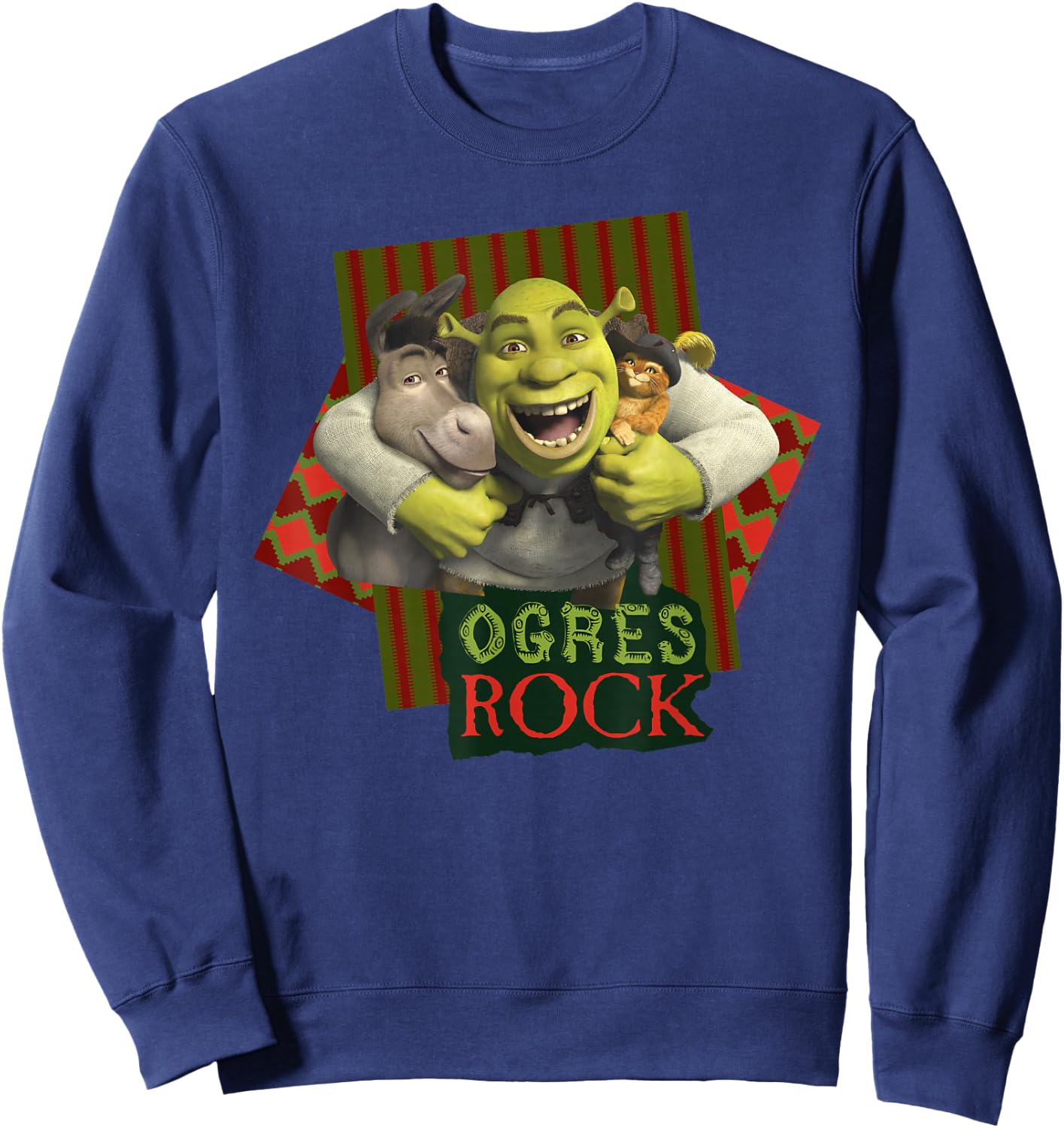 Shrek The Third Ogres Rock Best Friends Group Sweatshirt - Sweatshirt | Navy
