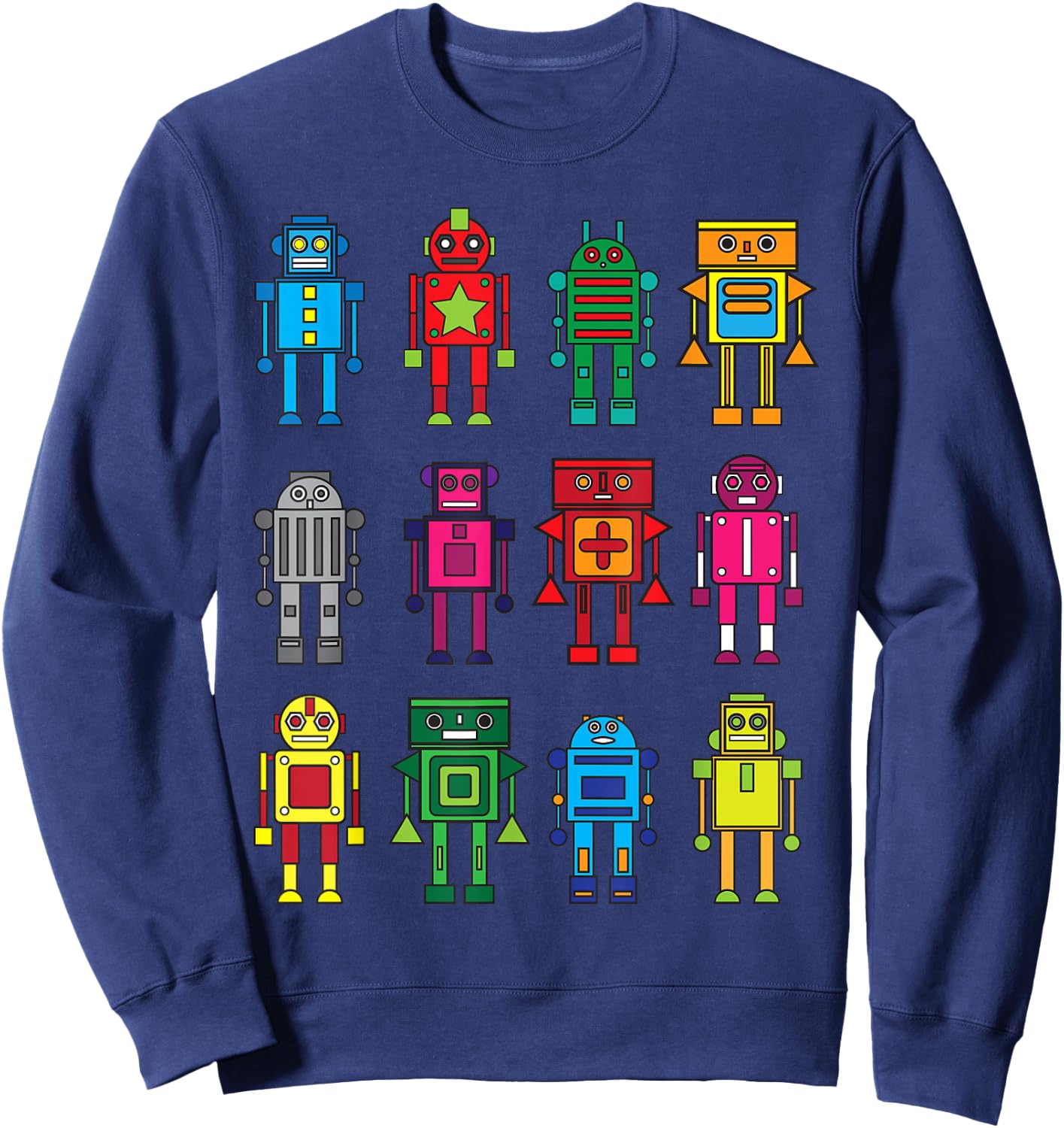 Robot Shirt Funny Robot Technology Sweatshirt - Sweatshirt | Navy