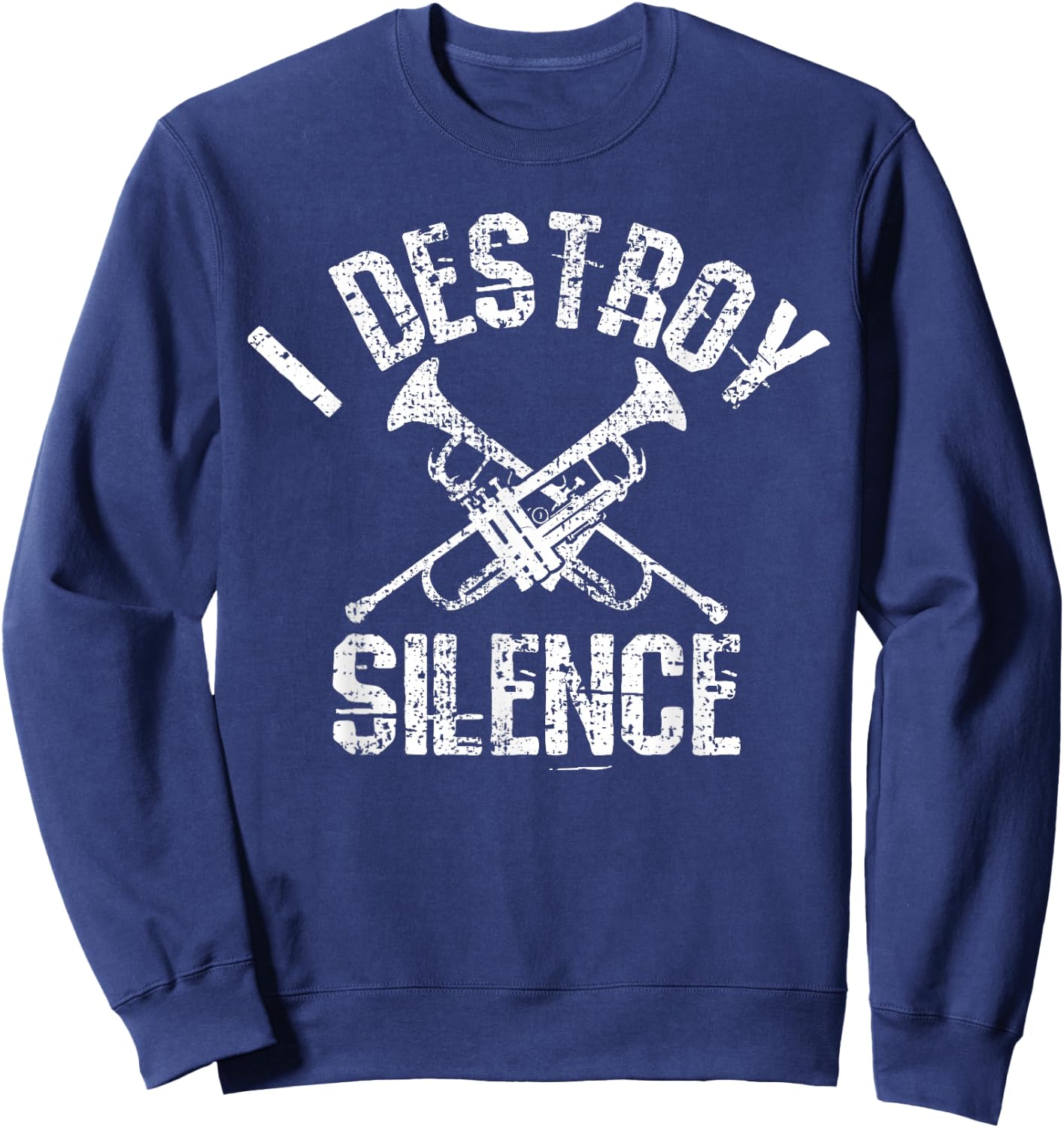 Trumpet Music Teacher School Orchestra Sweatshirt - Sweatshirt | Navy