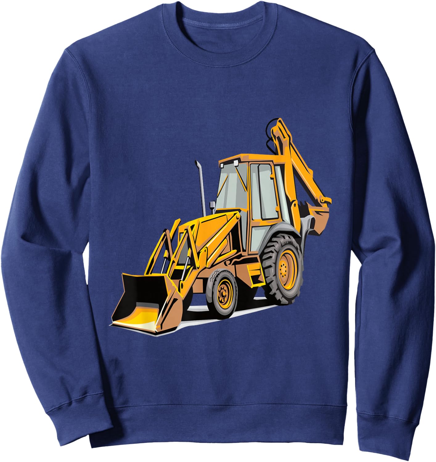 Backhoe Excavator Construction Vehicle Heavy Equipment Sweatshirt - Sweatshirt | Navy