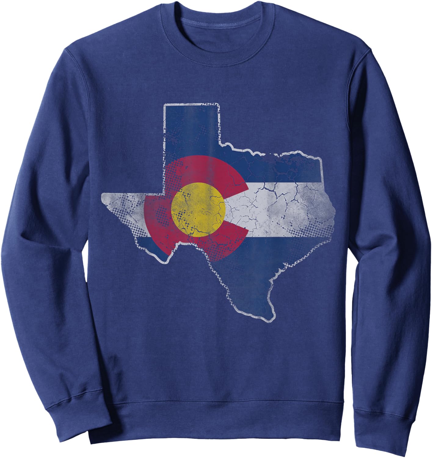 Texas Colorado Flag Family Men Women Kids Sweatshirt - Sweatshirt | Navy