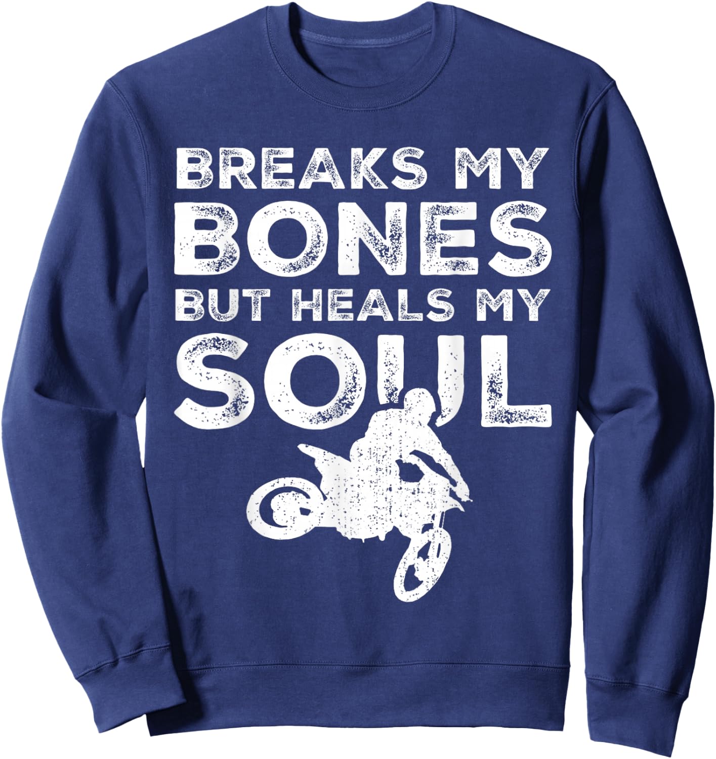 MX Motocross Biker Dirt Bike - Supercross Sweatshirt - Sweatshirt | Navy