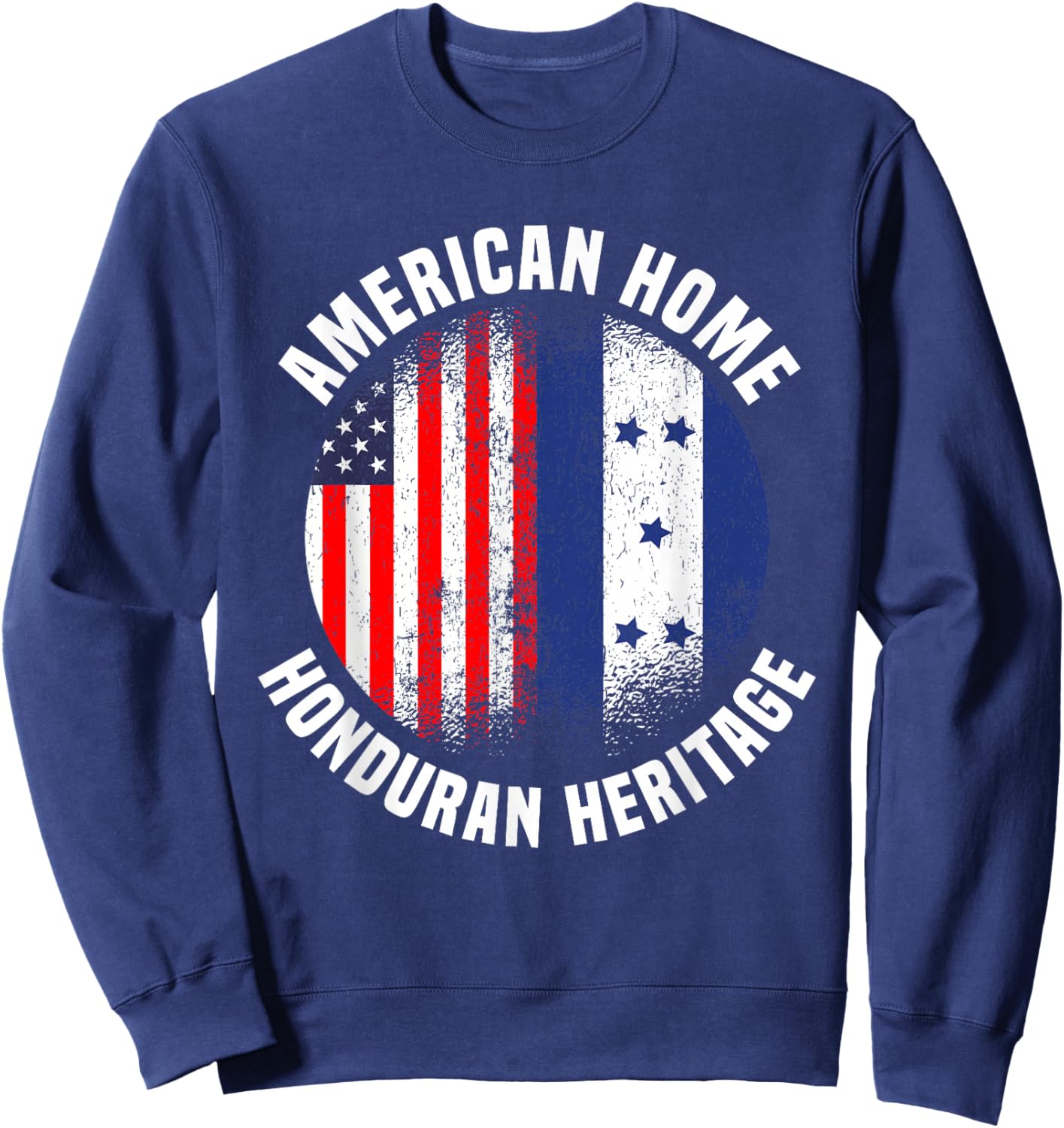 Honduras Outfit & Women US American Honduran Flag Sweatshirt - Sweatshirt | Navy