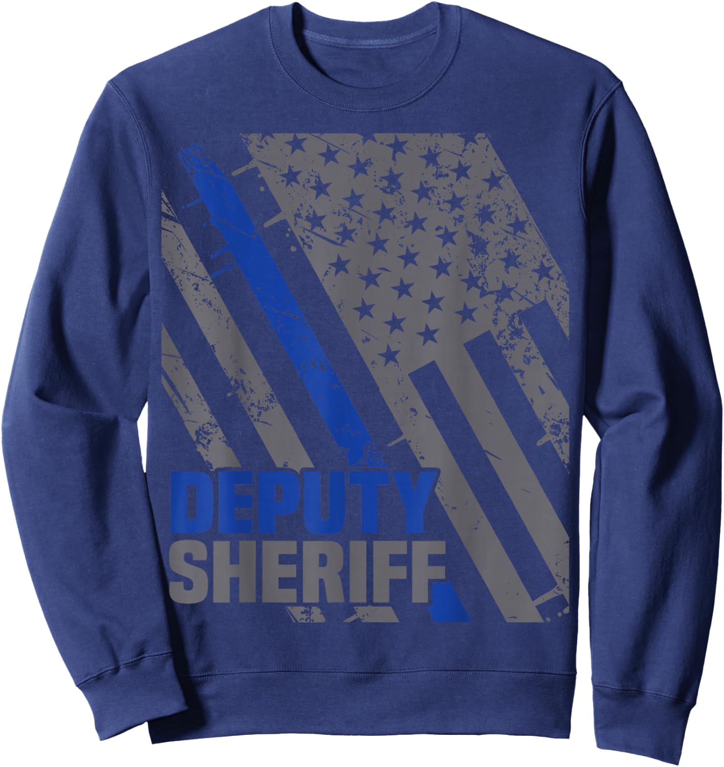 Deputy Sheriff Police Thin Blue Line Cop Sweatshirt - Sweatshirt | Navy