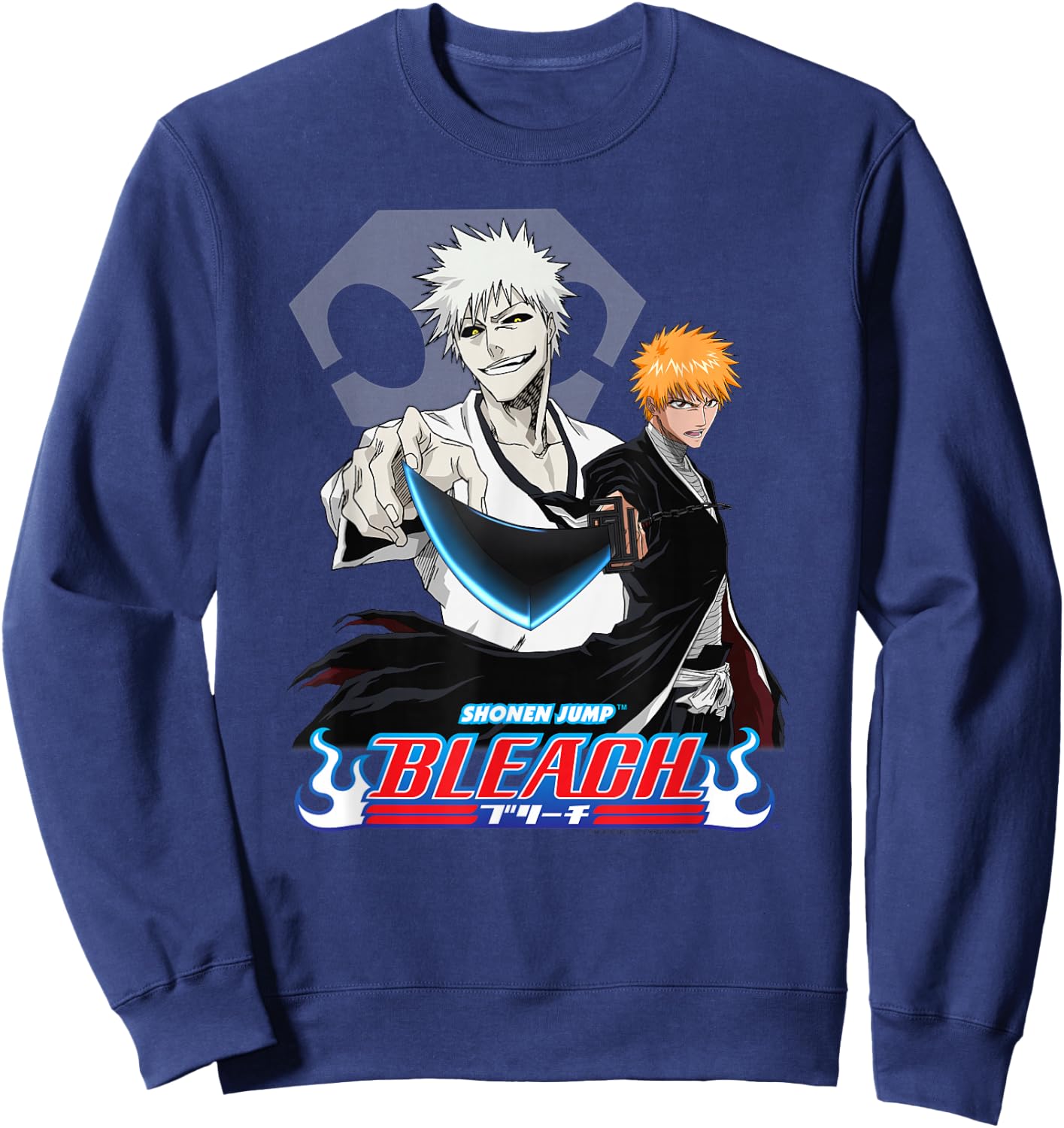 Bleach Hollow Ichigo with Sword Anime Sweatshirt - Sweatshirt | Navy