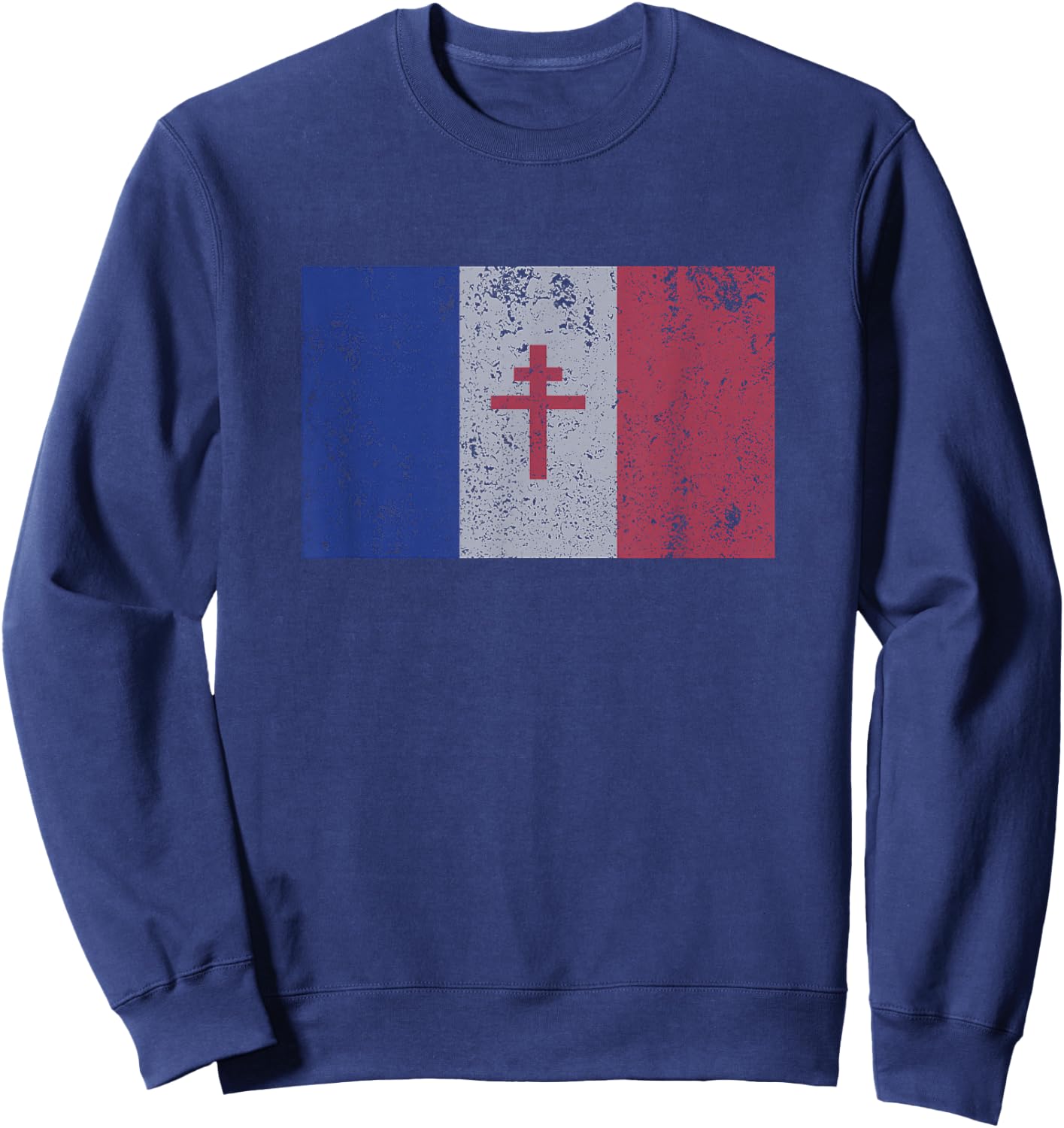 La Resistance The French Flag France Paris WWII T Shirt Sweatshirt - Sweatshirt | Navy