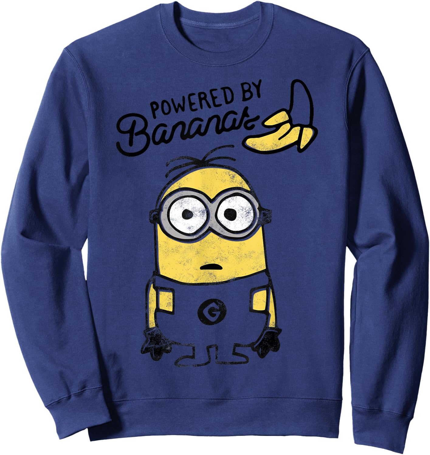 Despicable Me Minions Powered by Bananas Graphic Sweatshirt - Sweatshirt | Navy