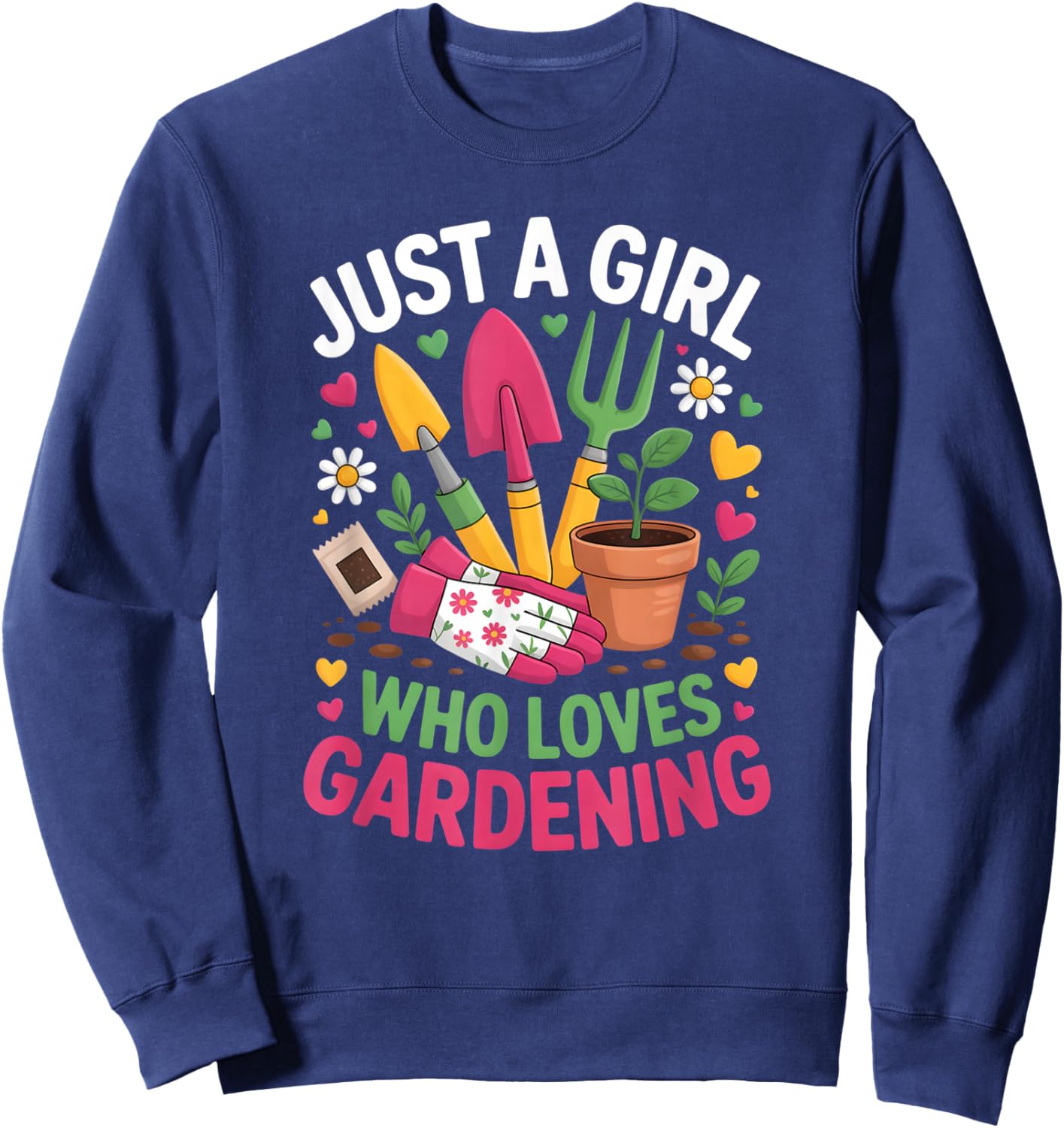 Girls Gardening Sweatshirt - Sweatshirt | Navy