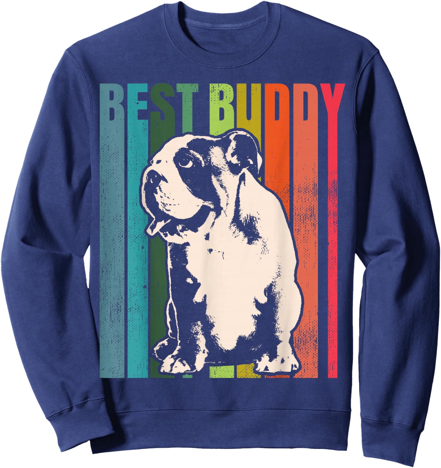 English Bulldog British Bulldog Sweatshirt - Sweatshirt | Navy