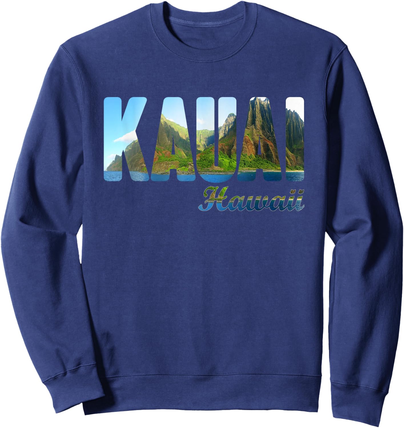 Retro Kauai Hawaii – Vintage Island Summer Souvenir Sweatshirt - Sweatshirt | Navy