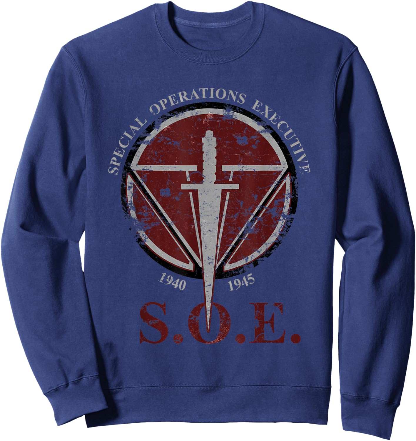 S.O.E. Special Operations Executive WWII British Vintage Sweatshirt - Sweatshirt | Navy
