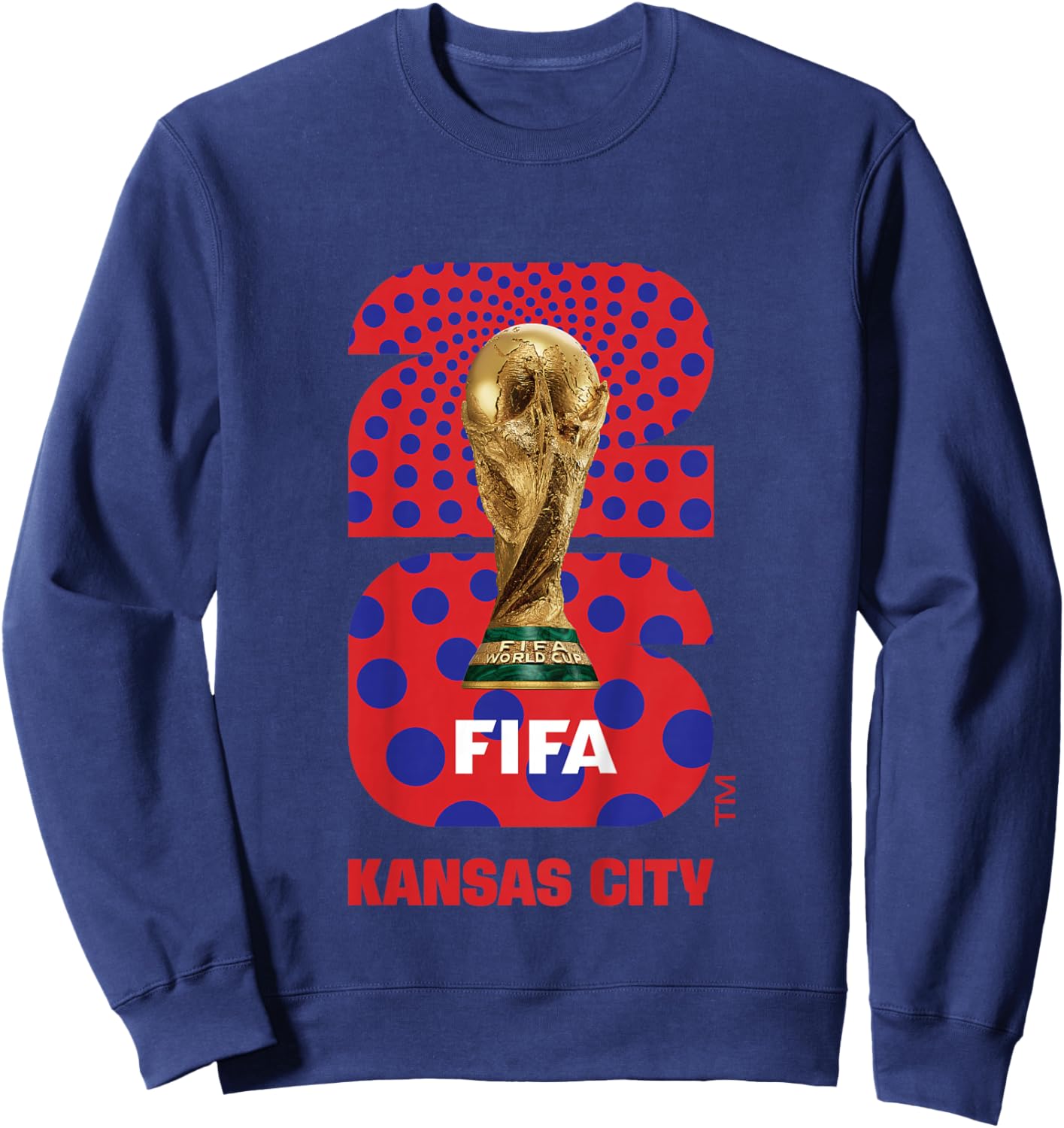Kids FIFA World CUP26 Kansas City Trophy Color Sweatshirt - Sweatshirt | Navy