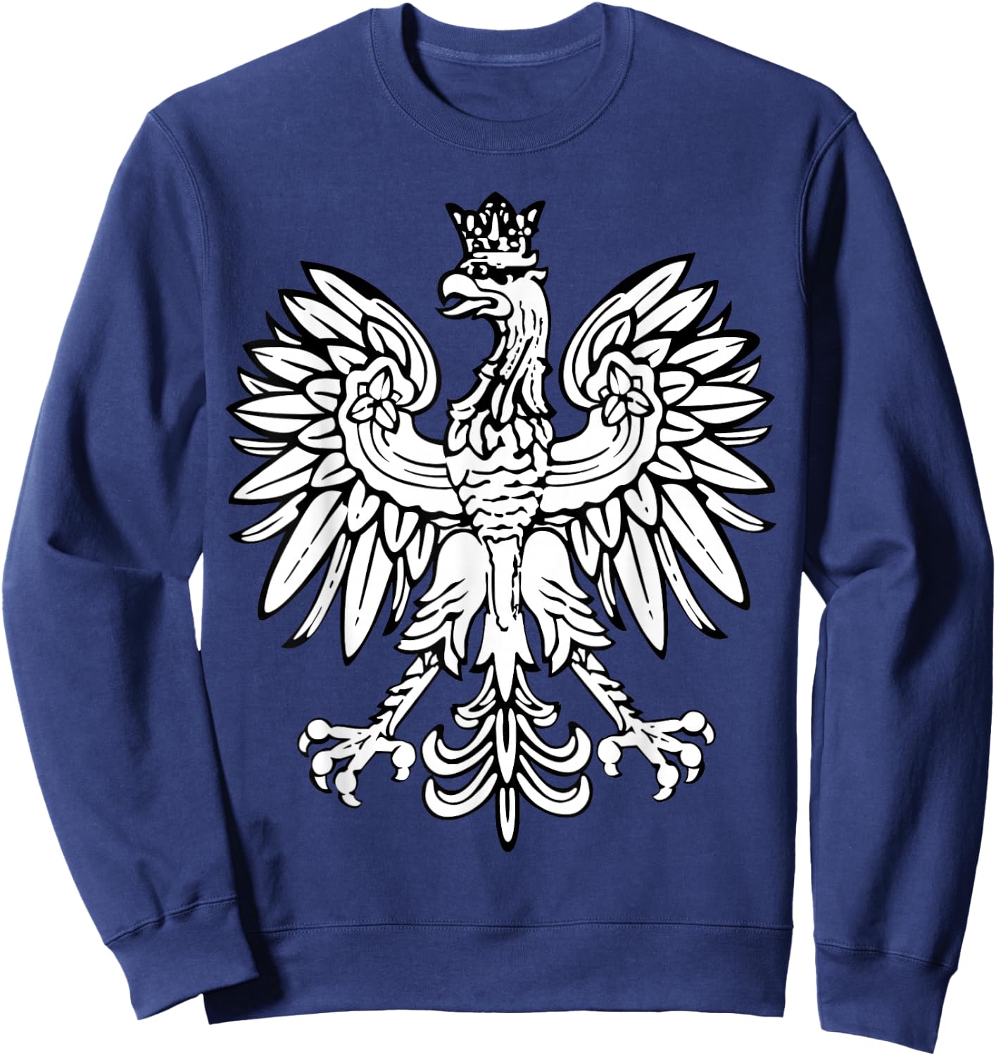 Falcon Polish Pride Shirt Eagle Poland Dyngus Day Buffalo Sweatshirt - Sweatshirt | Navy