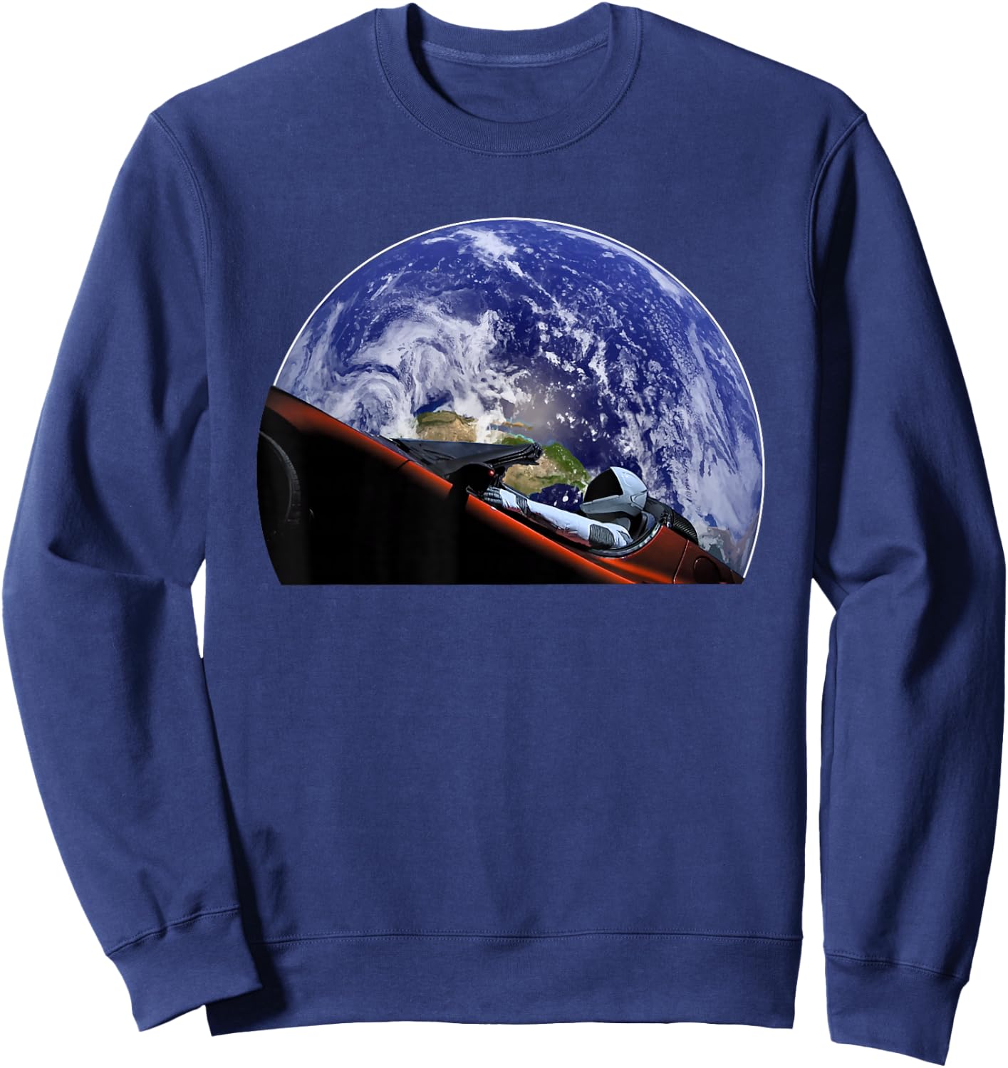 Starman Space and Mars Exploration T Shirt Sweatshirt - Sweatshirt | Navy