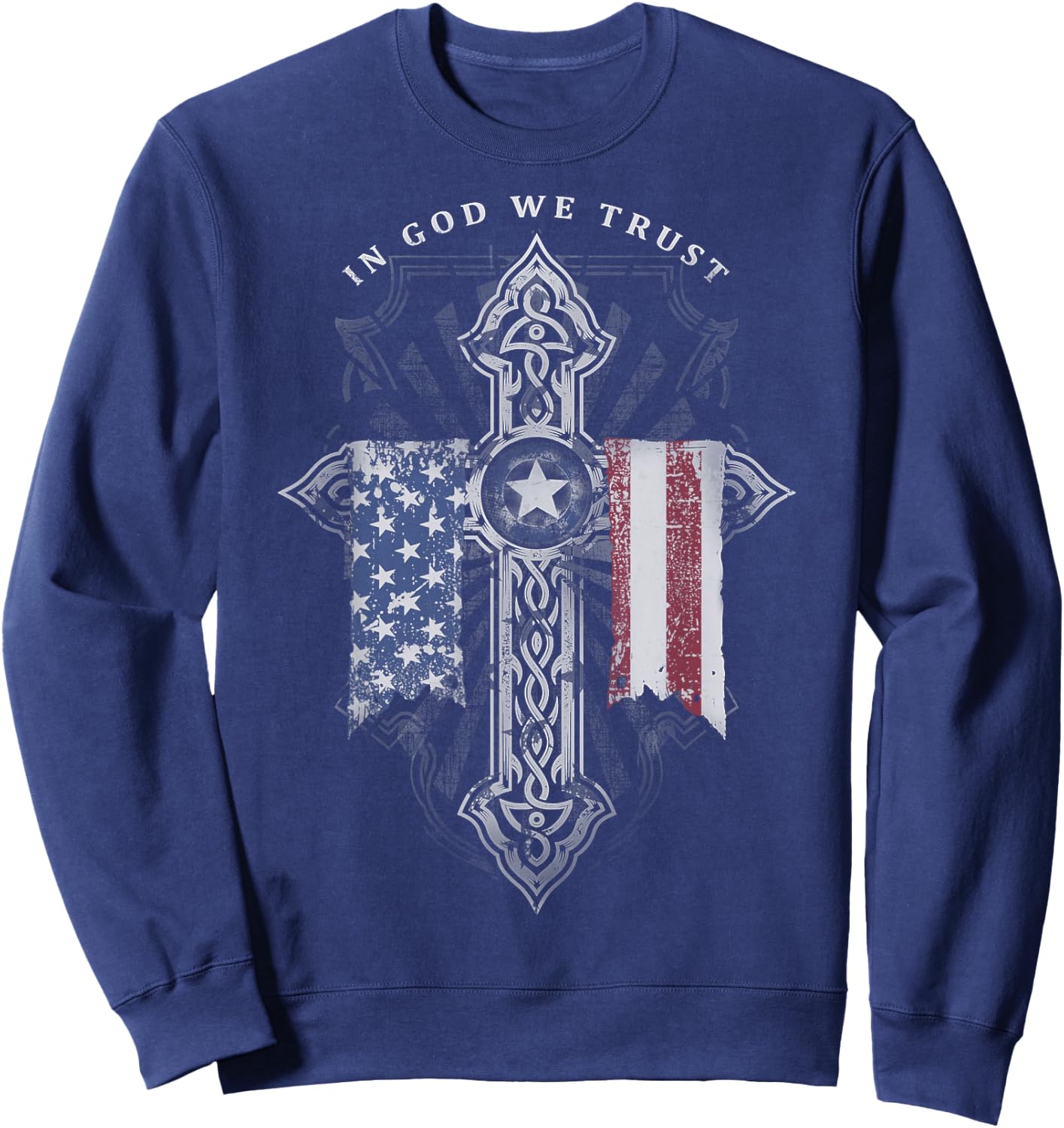In God We Trust Sweatshirt - Sweatshirt | Navy