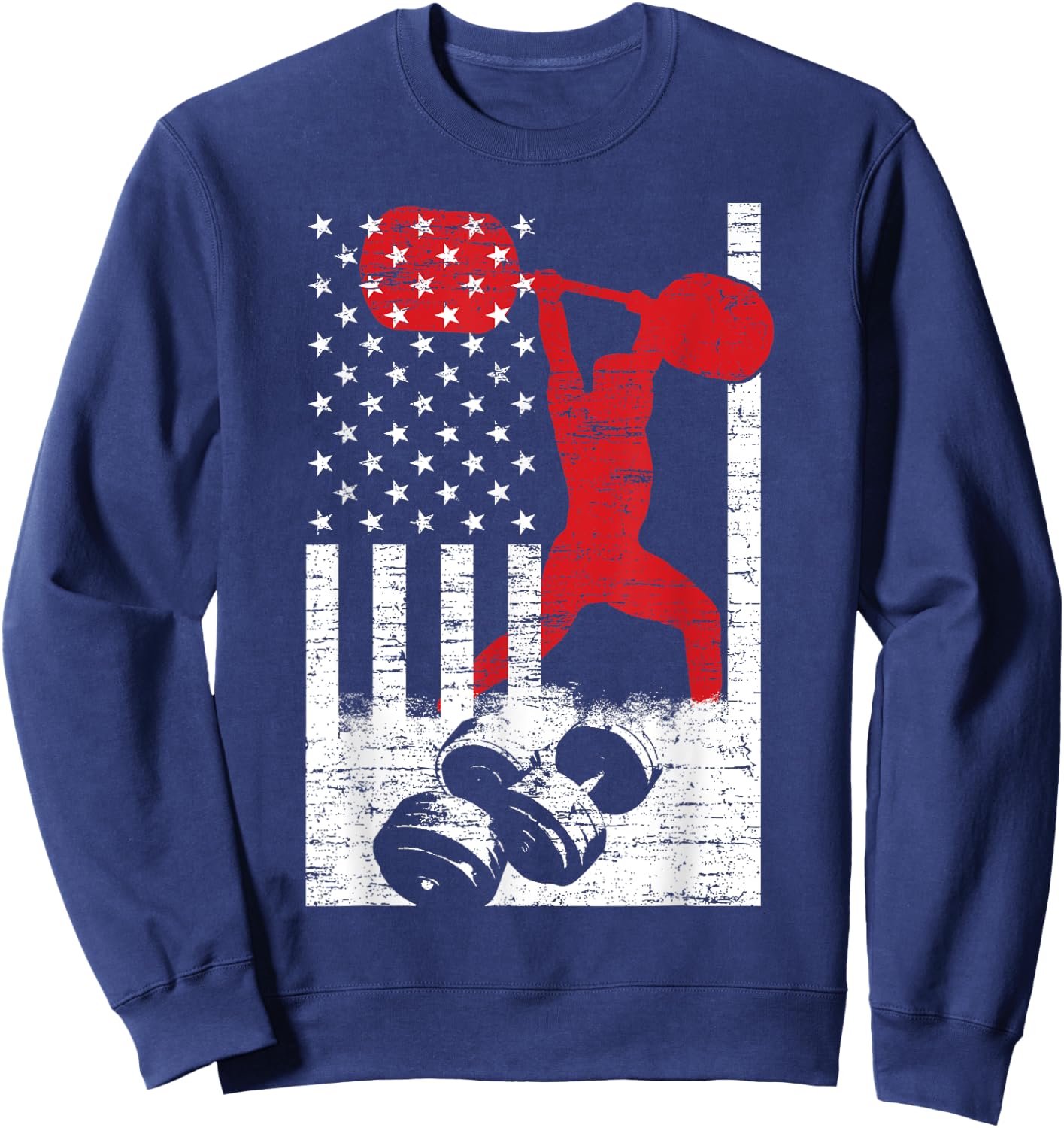 American Olympic Weightlifting Sweatshirt - Sweatshirt | Navy