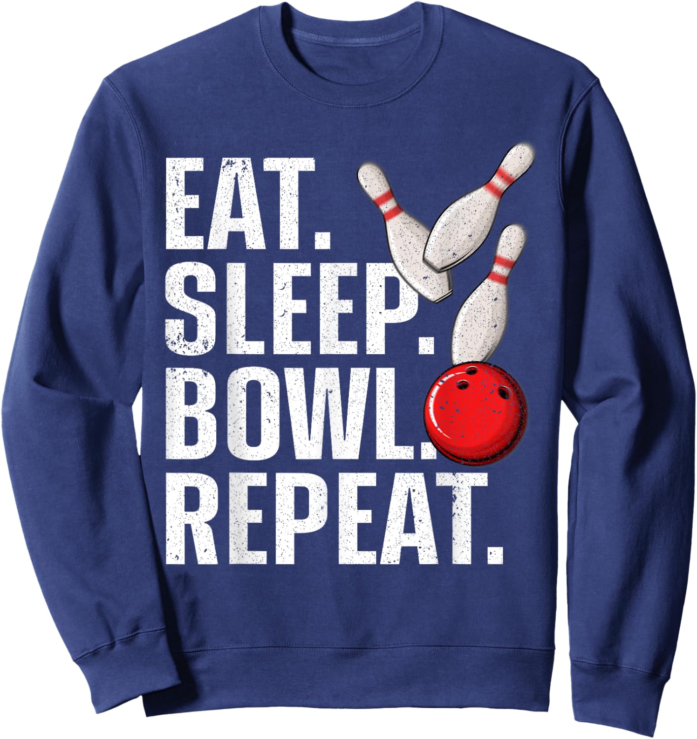 Cool Bowling Novelty Women Bowling Team Gag Bowler Sweatshirt - Sweatshirt | Navy