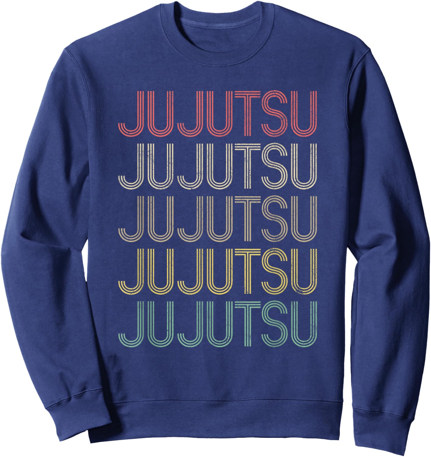 Retro Style Jujutsu Sweatshirt - Sweatshirt | Navy