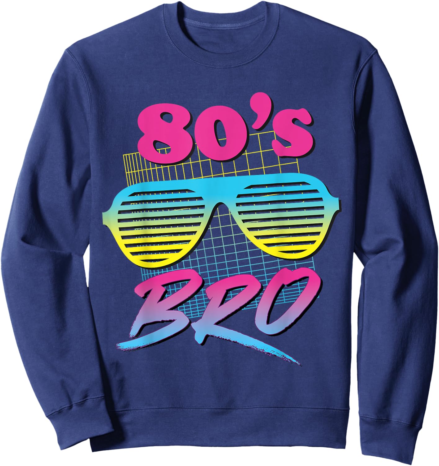 This is My 80s Bro Costume Party Sweatshirt - Sweatshirt | Navy