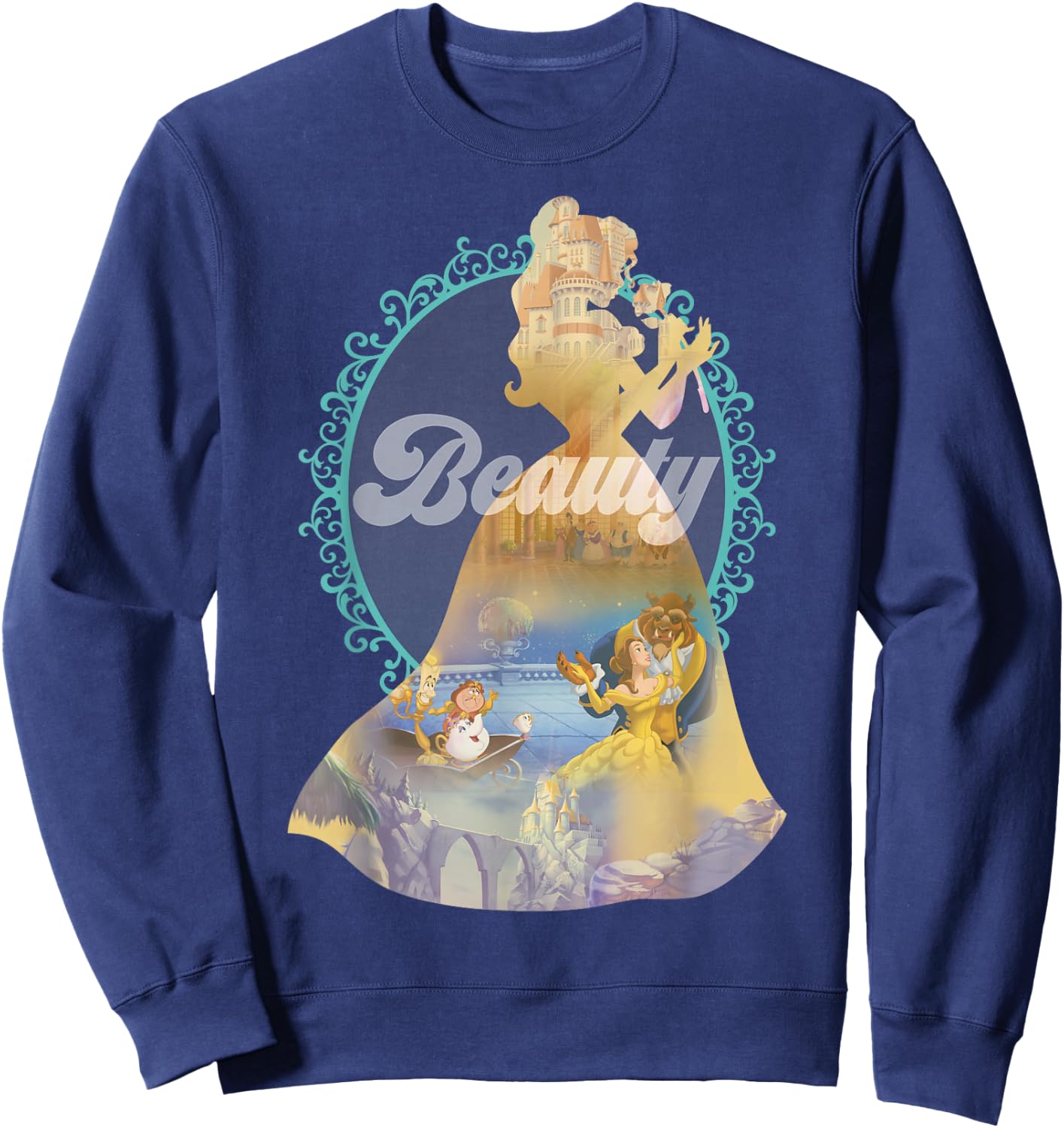 Disney Beauty and the Beast Enchanted Dance Belle Silhouette Sweatshirt - Sweatshirt | Navy