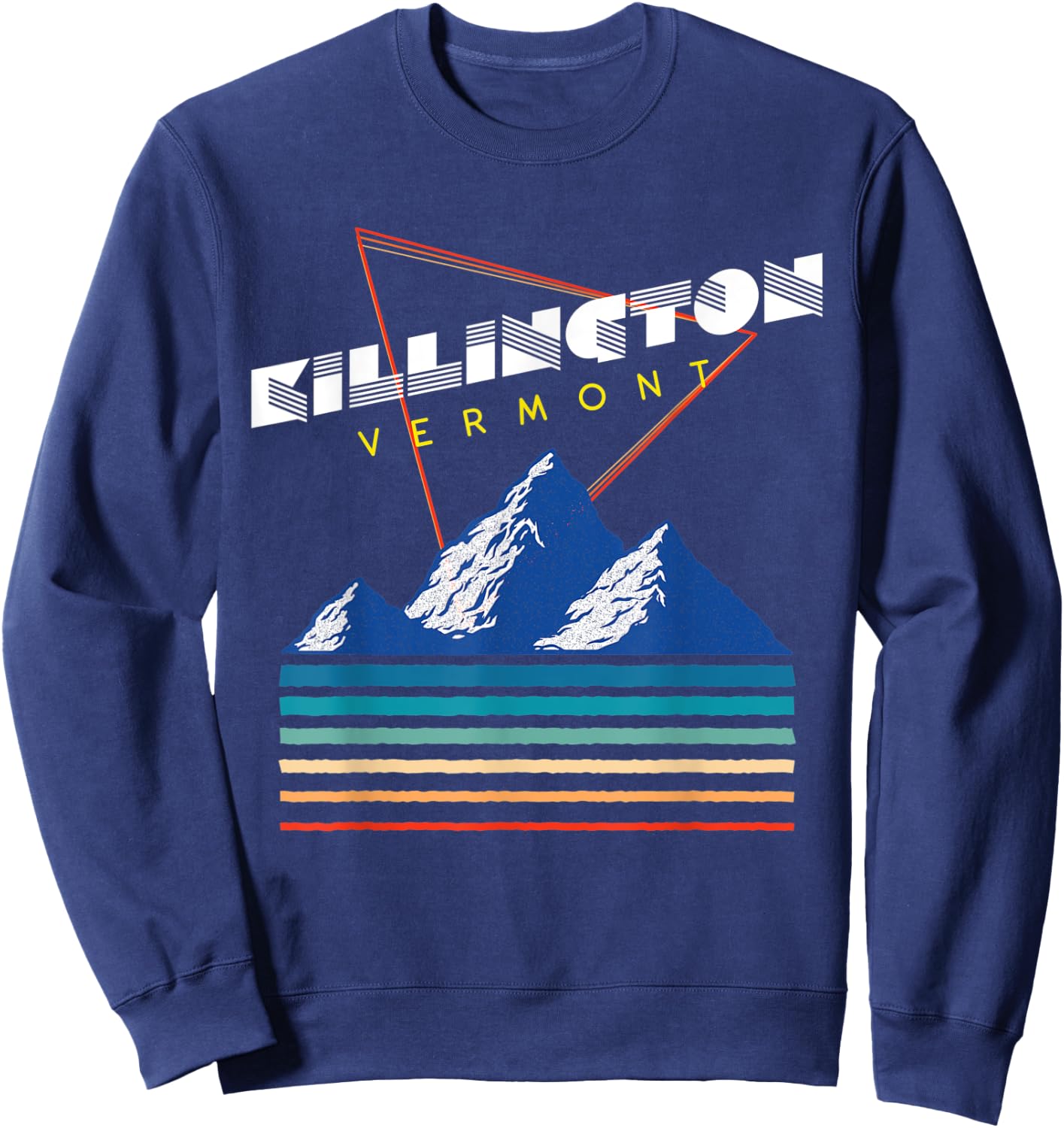 Killington, Vermont - USA Ski Resort 1980s Retro Sweatshirt - Sweatshirt | Navy