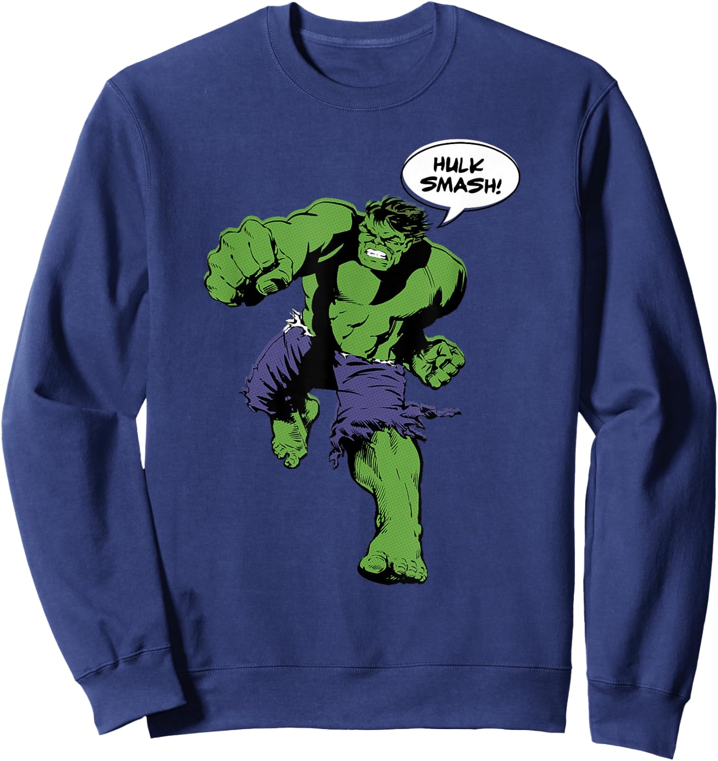 Marvel Comics Hulk Smash Graphic Sweatshirt - Sweatshirt | Navy
