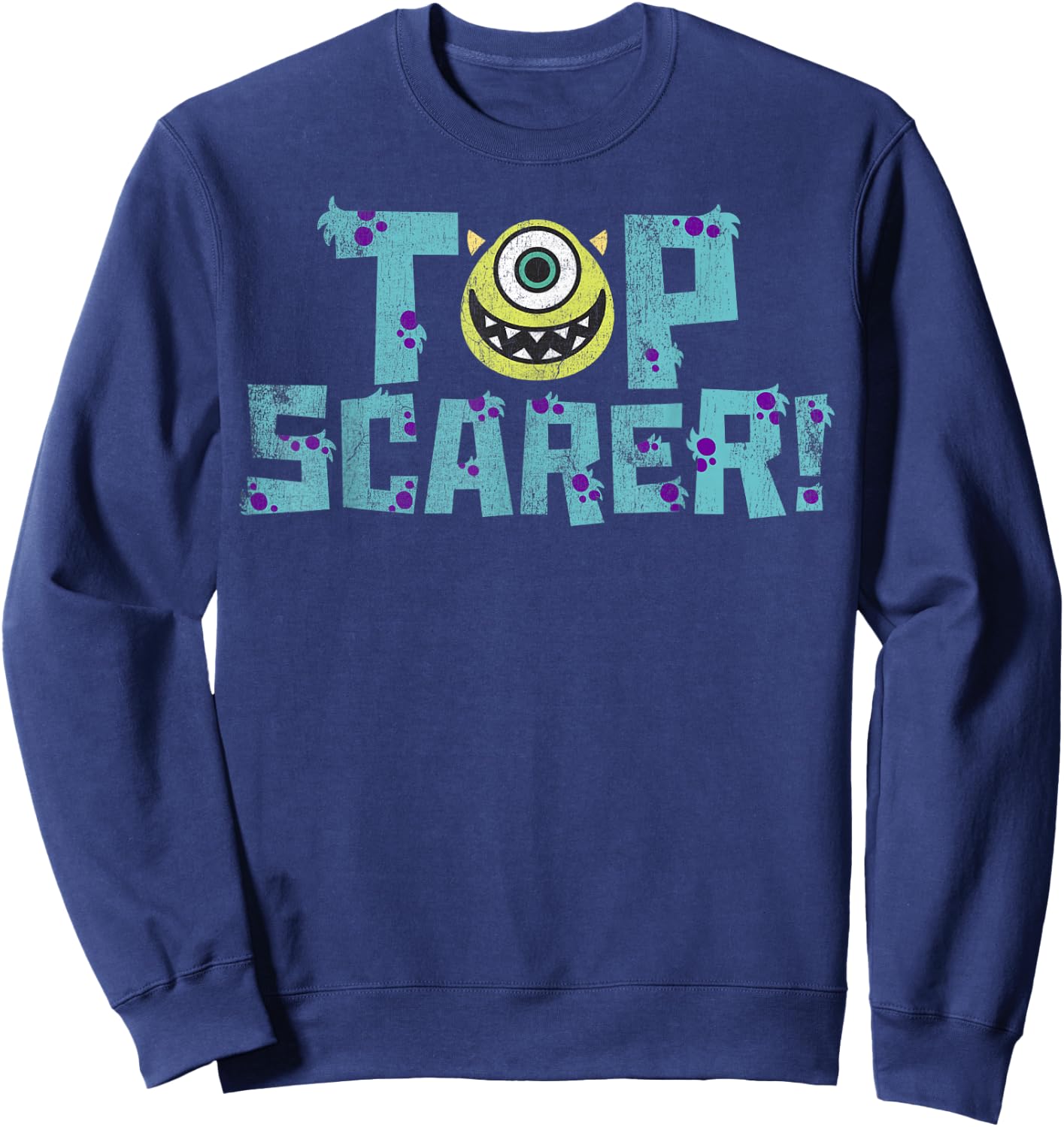 Disney Pixar Monsters Inc. Mike Wazowski Top Scarer Sweatshirt - Sweatshirt | Navy