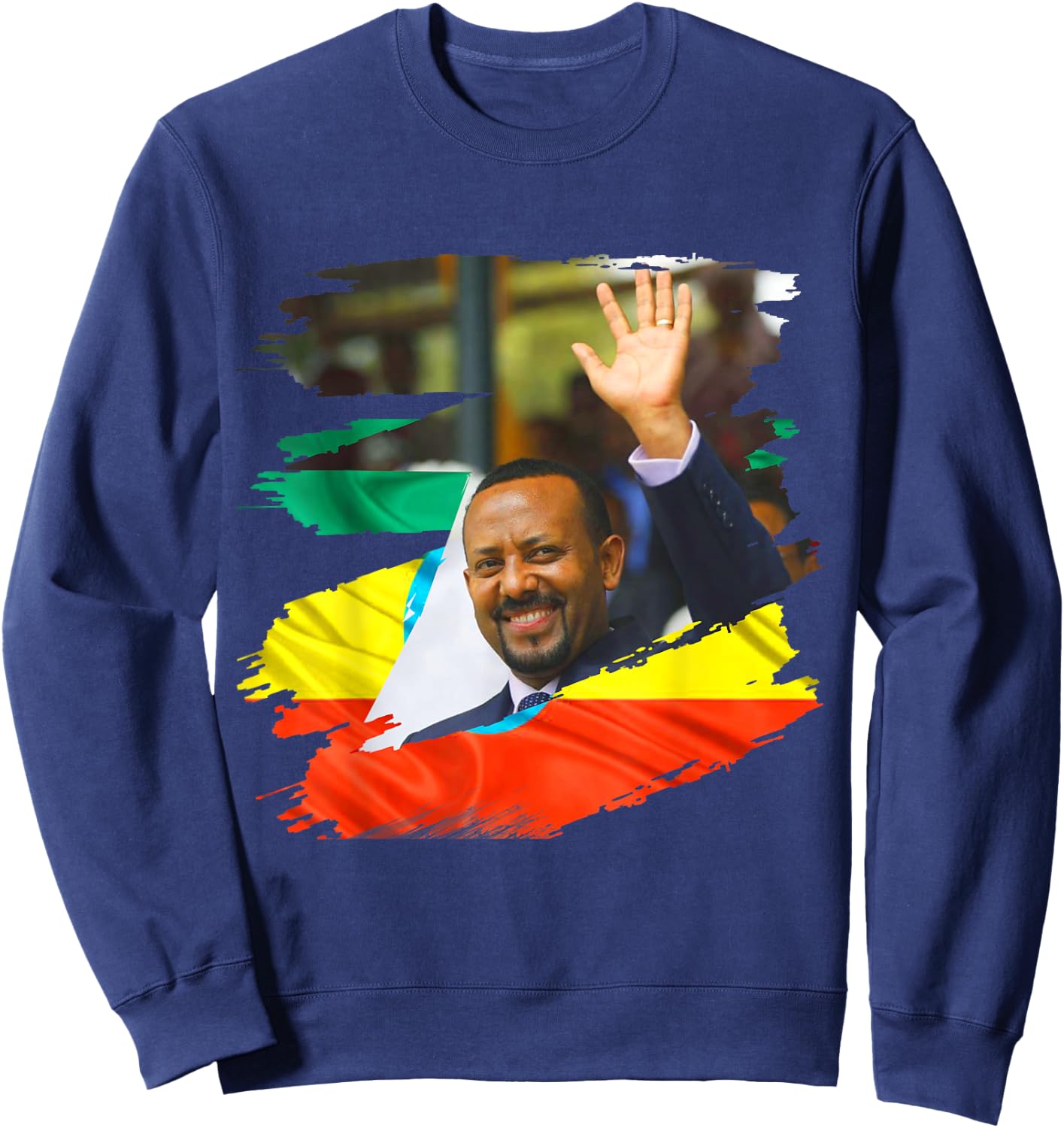 Dr. Abiy Ahmed shirt the Ethiopian Prime Minister T shirt Sweatshirt - Sweatshirt | Navy