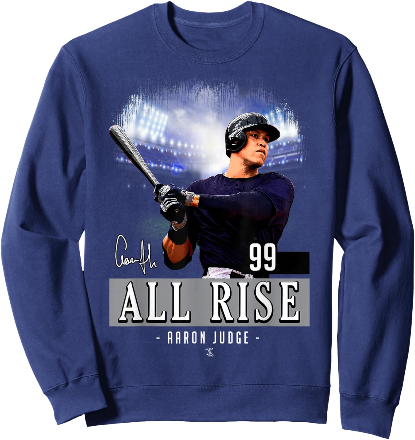 Aaron Judge All Rise New York Baseball MLBPA Sweatshirt - Sweatshirt | Navy