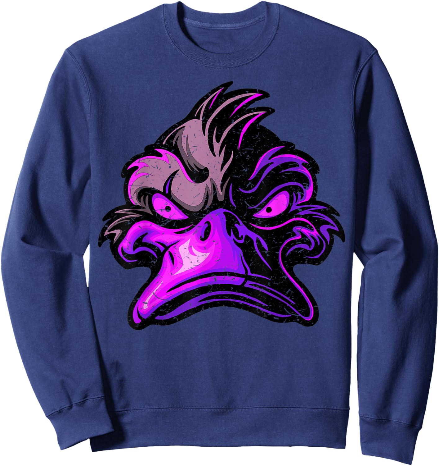 Halloween Horror Duck Scary Cartoon Movies Zombie Scull Sweatshirt - Sweatshirt | Navy