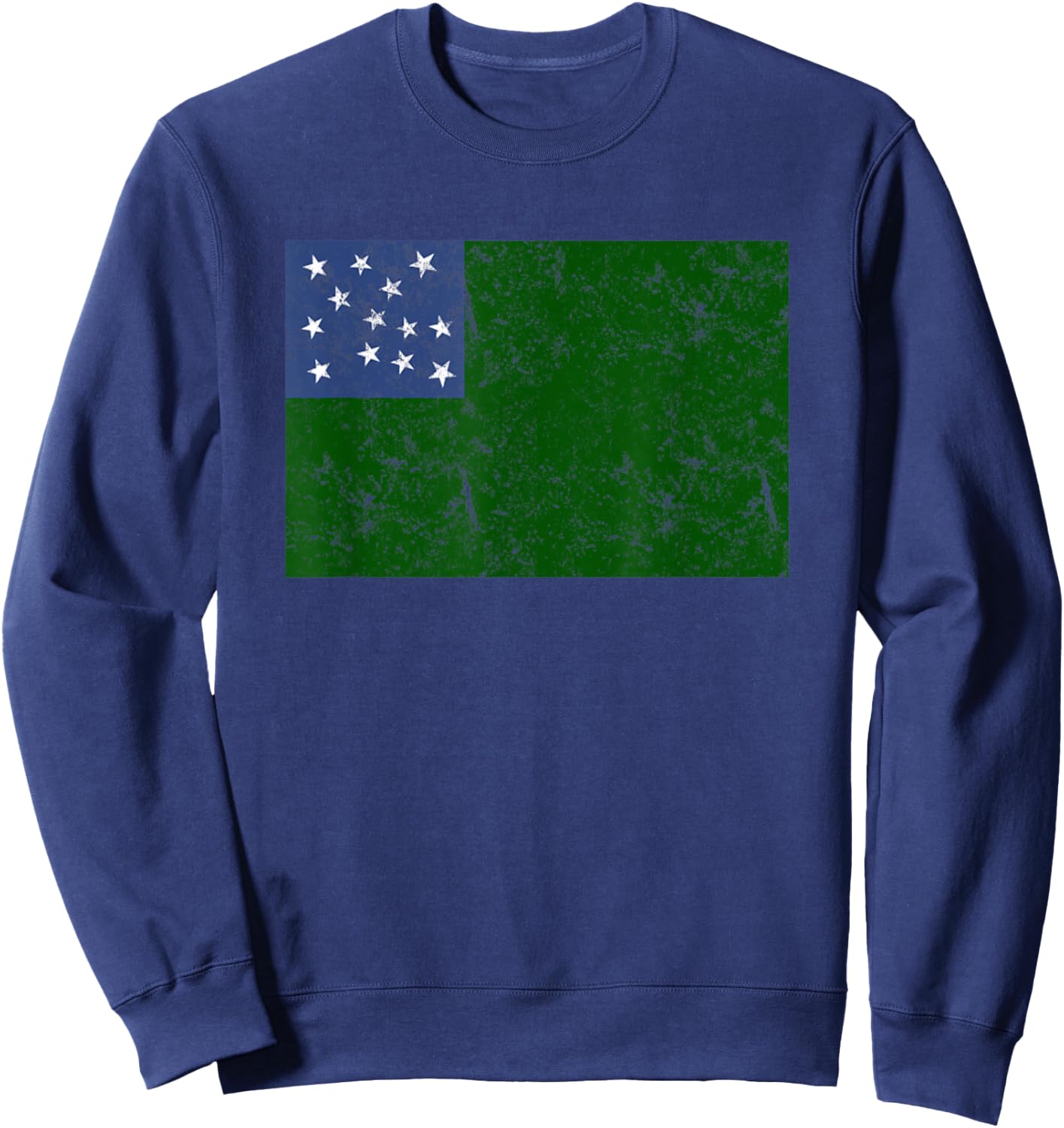 Green Mountain Boys Vermont Republic Flag USA Sweatshirt - Sweatshirt | Navy