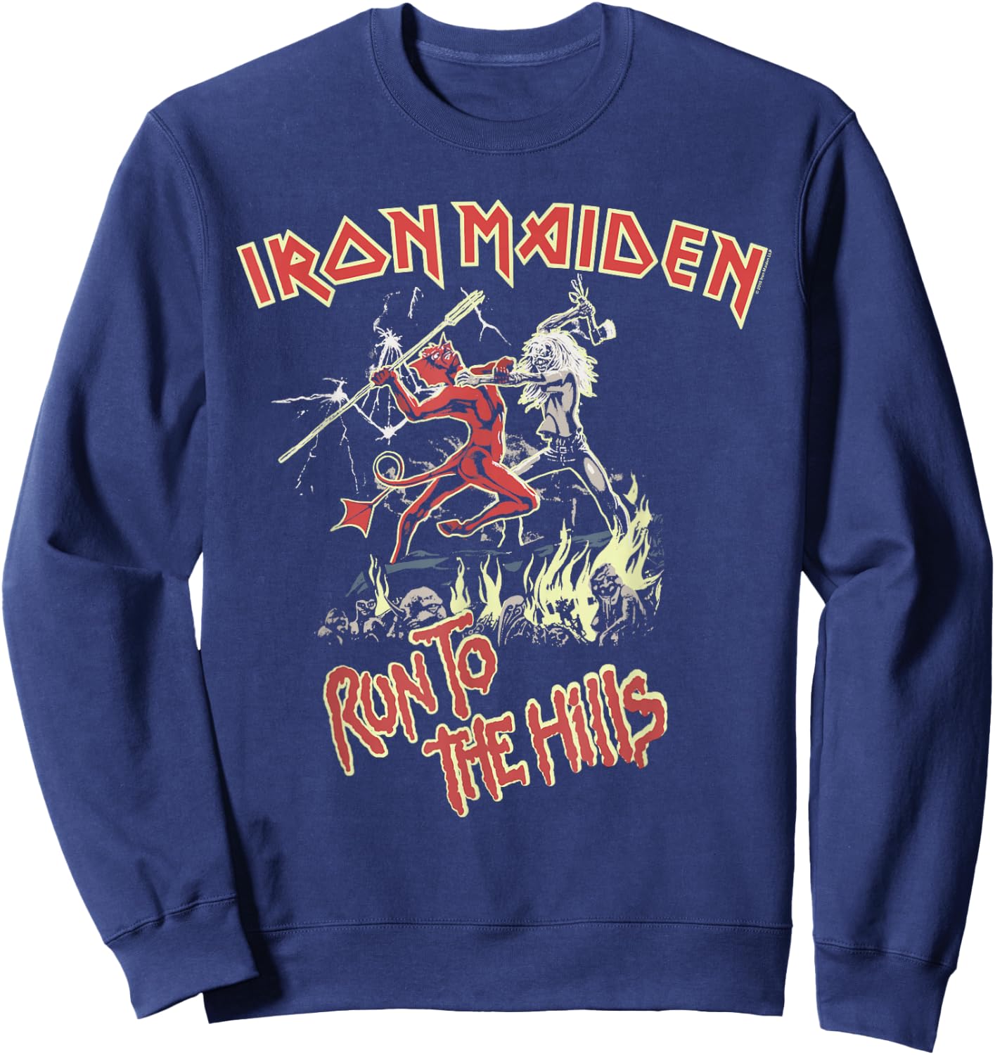 Iron Maiden - Run to the Hills Sweatshirt - Sweatshirt | Navy
