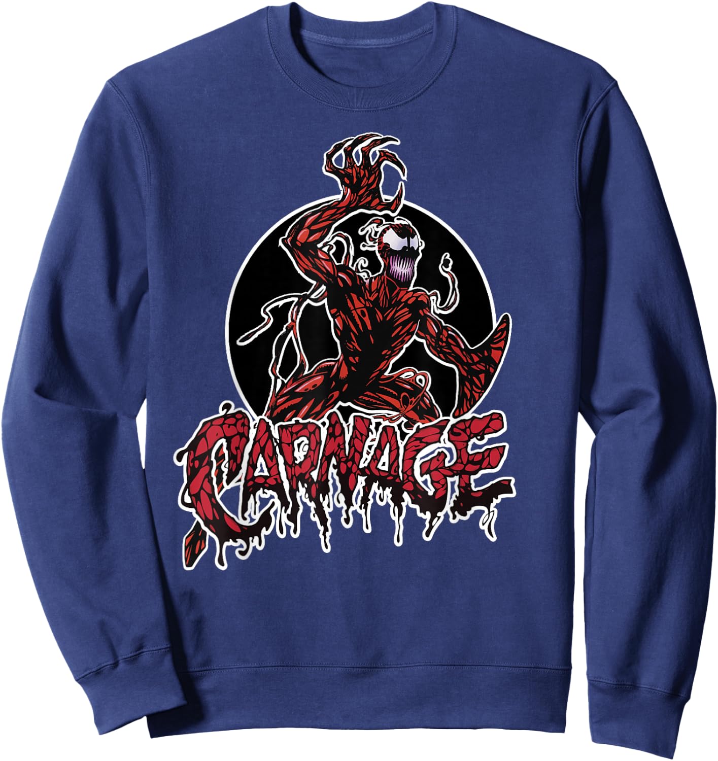 Marvel Carnage Portrait Logo Sweatshirt - Sweatshirt | Navy
