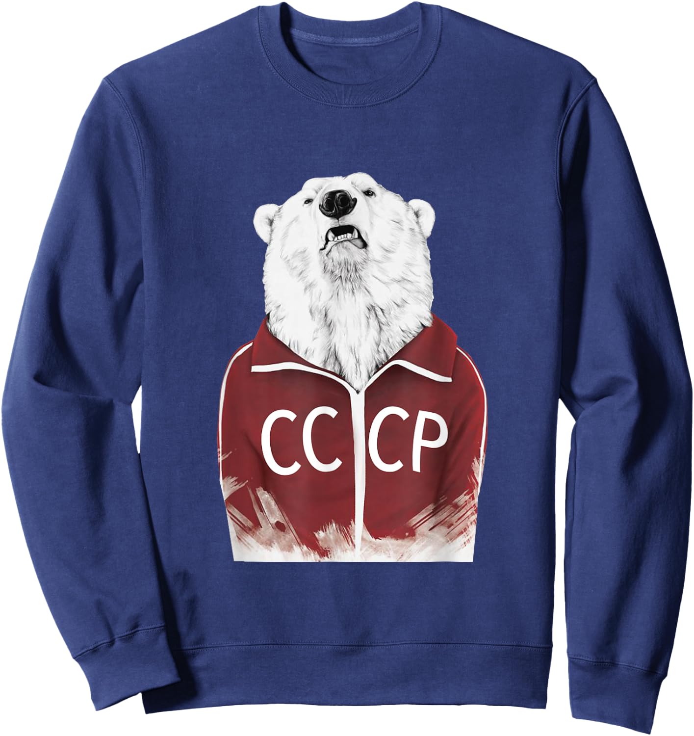 Russian Bear Russia Shirt CCCP Soviet Union USSR Sweatshirt - Sweatshirt | Navy